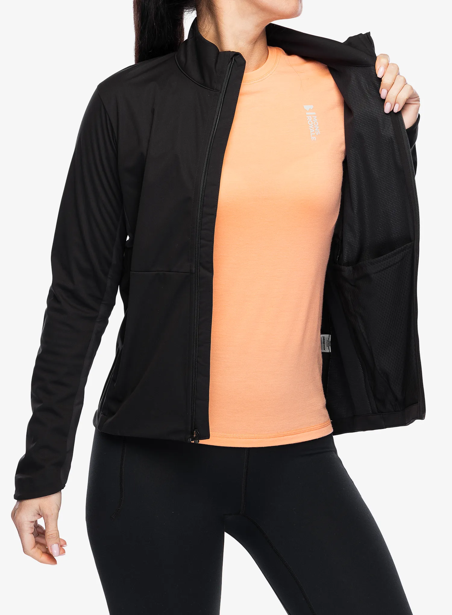 Ženska jakna za trčanje Patagonia Wind Shield Jacket - black