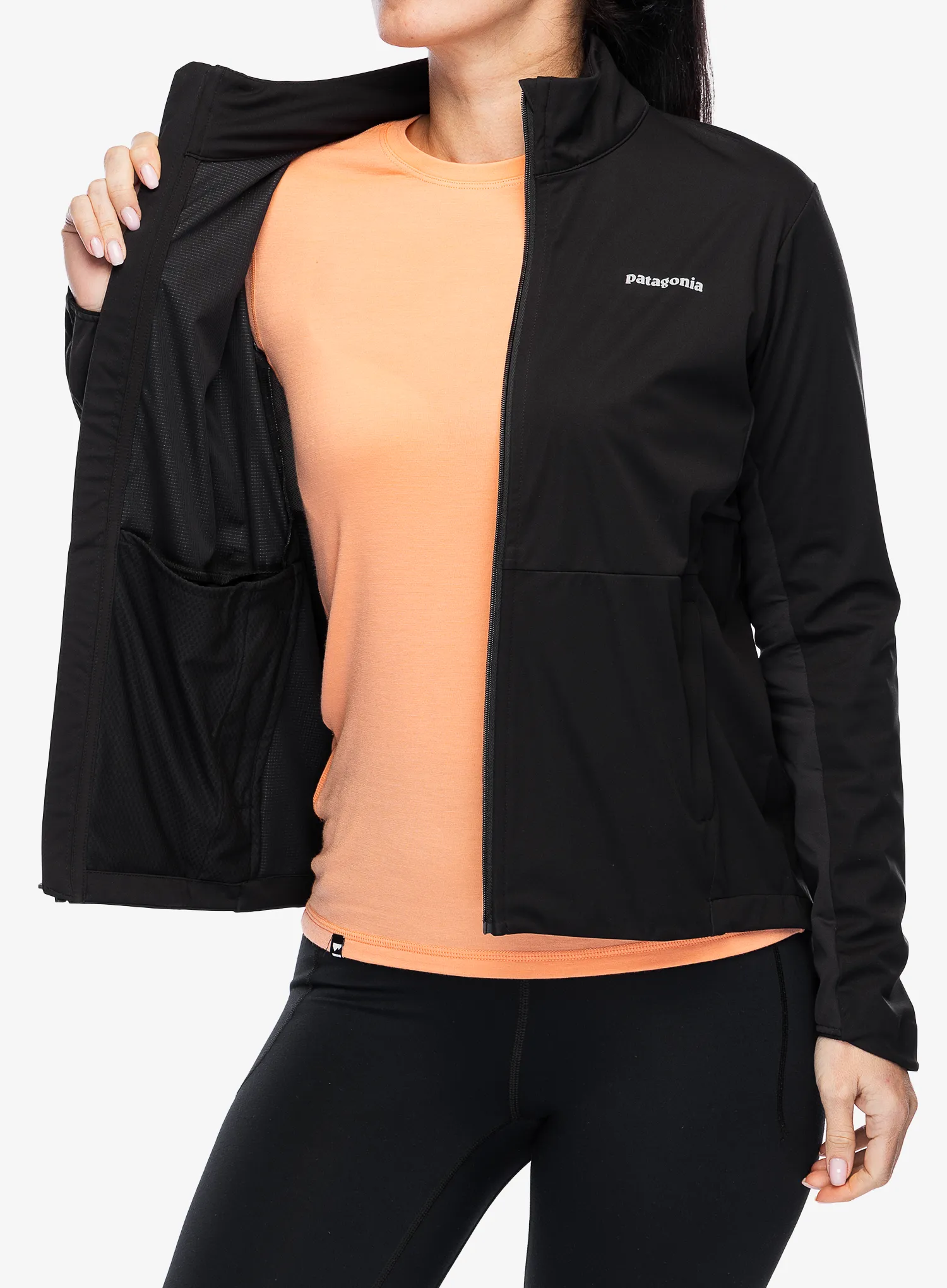 Ženska jakna za trčanje Patagonia Wind Shield Jacket - black