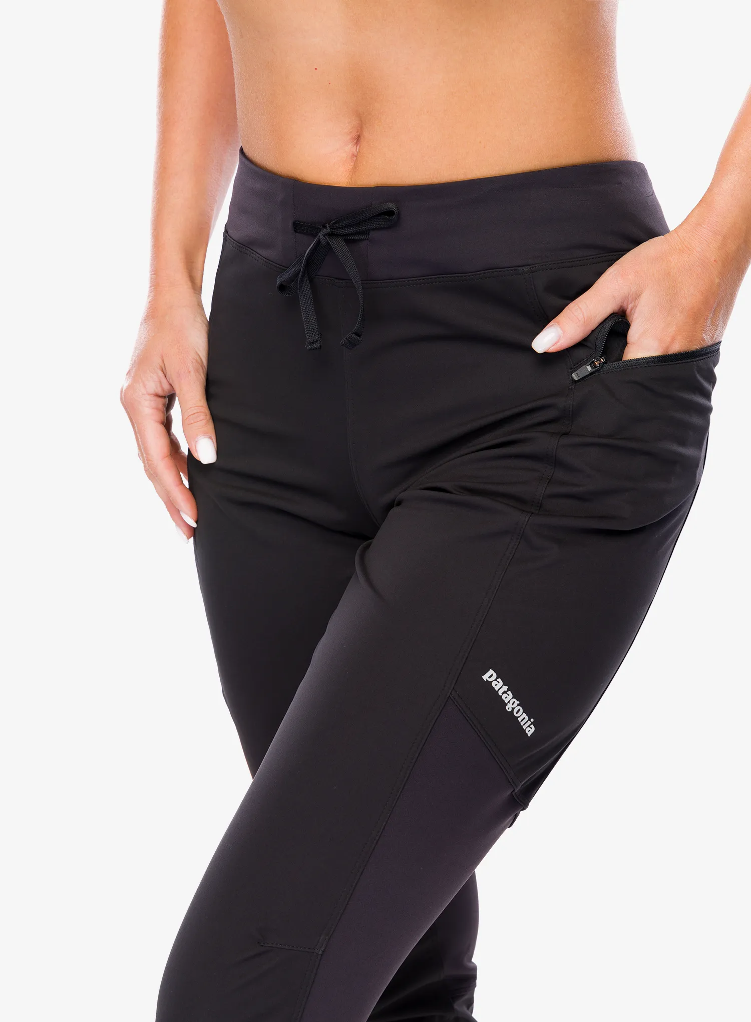 Ženske hlače Patagonia Wind Shield Pants - black