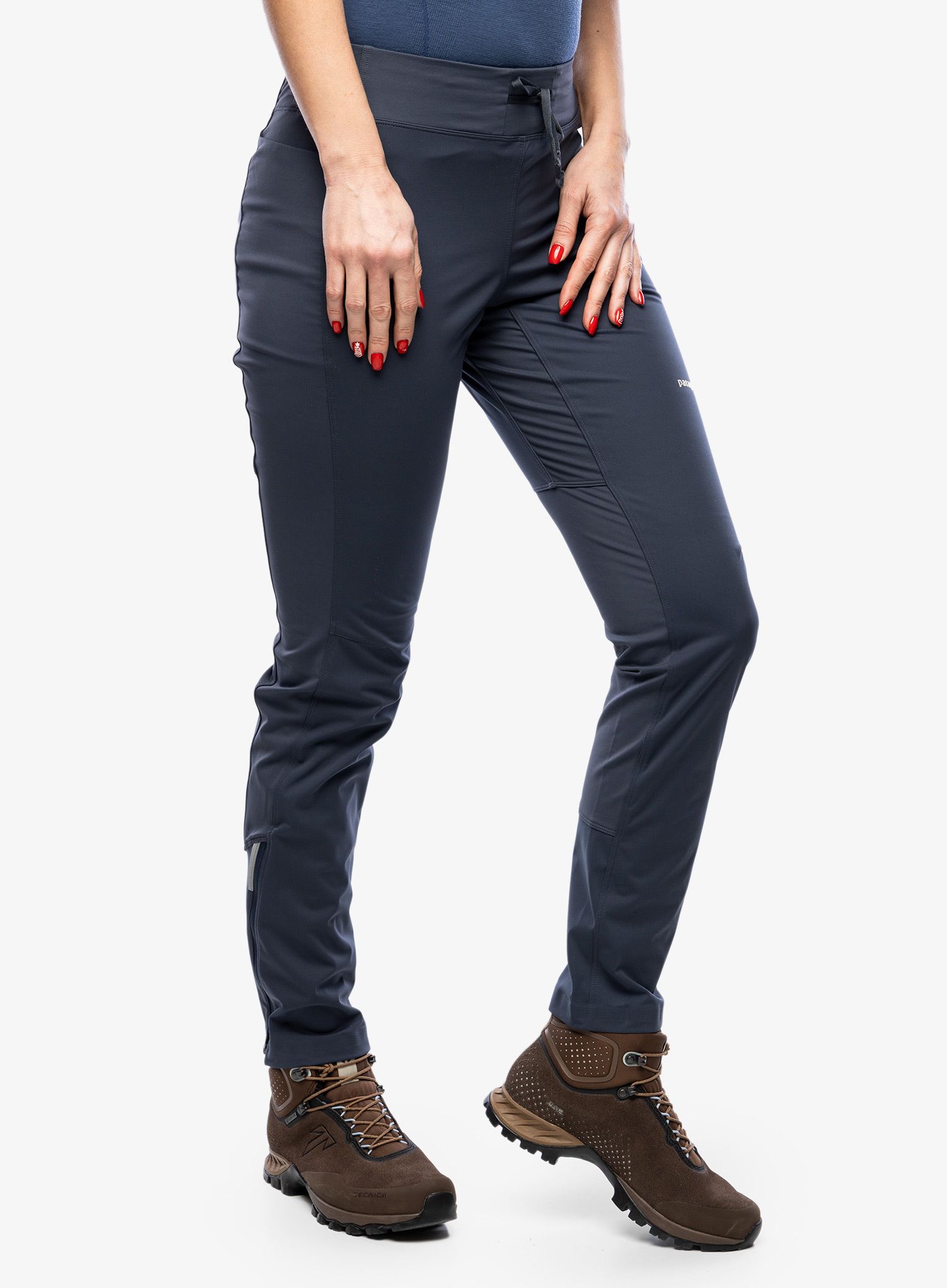 Ženske softshell hlače Patagonia Wind Shield Pants - smolder blue