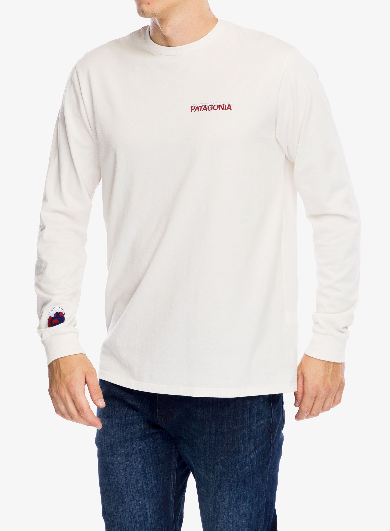 Dukserica Patagonia  L/S Chill Responsibili-Tee - birch white