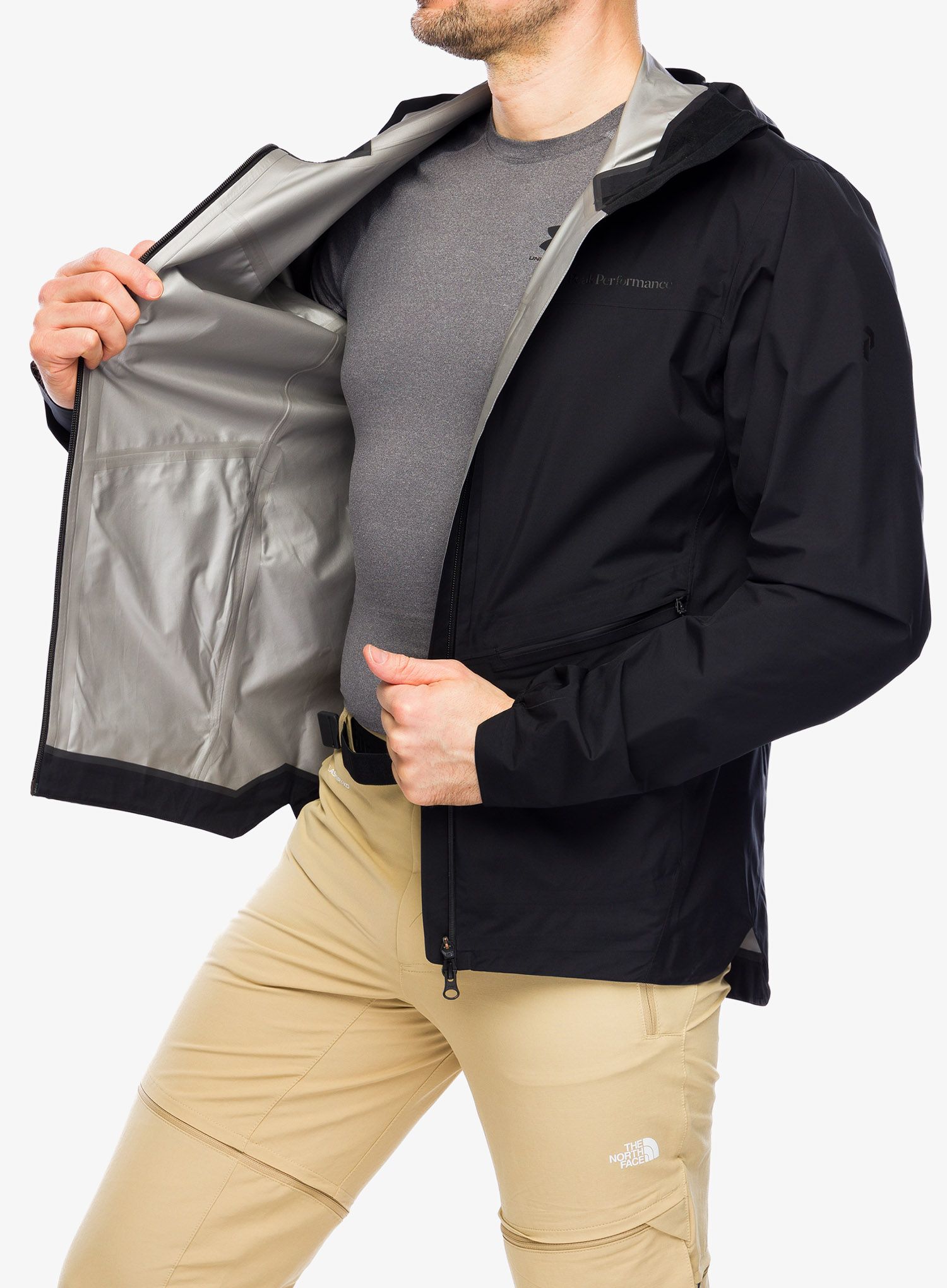 Kišna jakna Peak Perfomance Commuter GORE-TEX Paclite Jacket - black