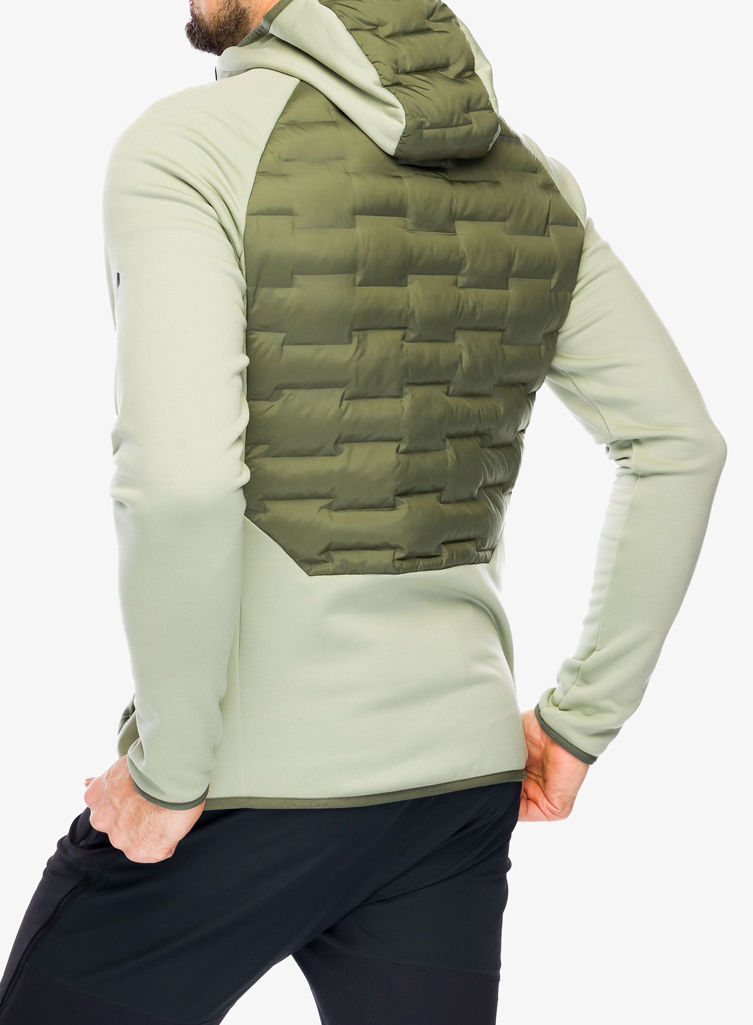Jakna Peak Performance Argon Hybrid Hood - pine needle