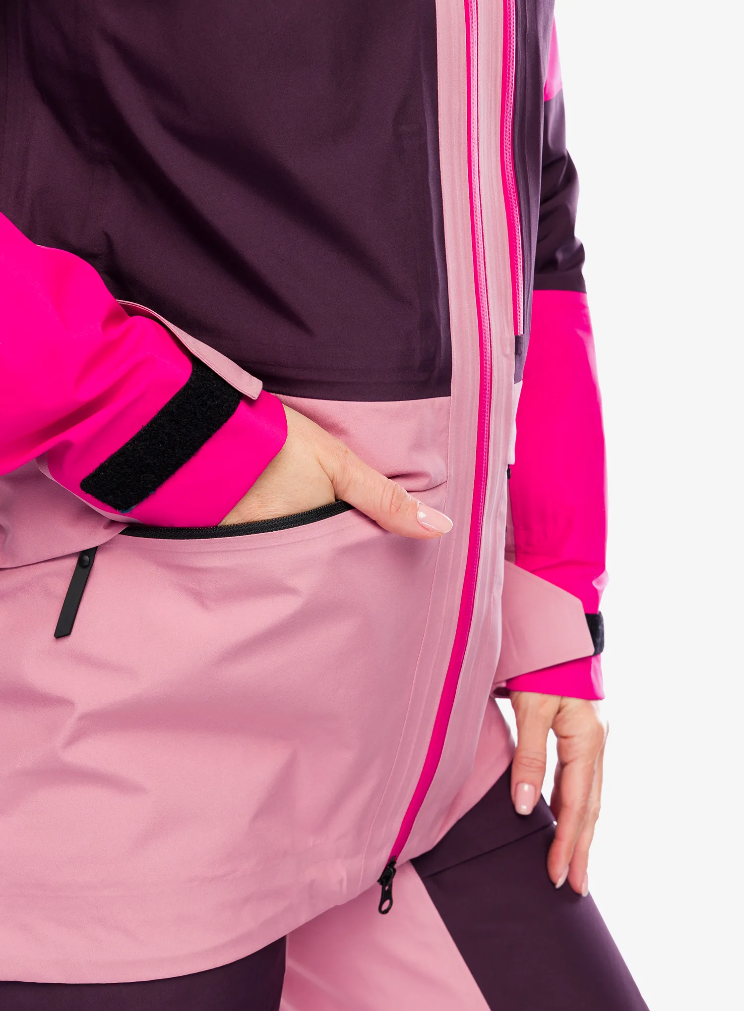 Ženska skijaška jakna Peak Performance Gravity GORE-TEX 3L Jacket - beetroot/purple/bitter root