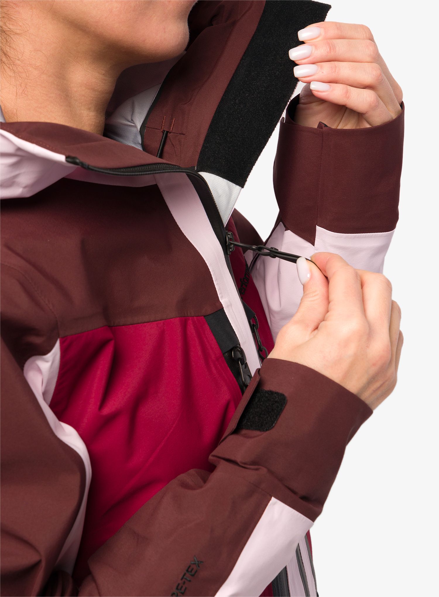 Ženska jakna Peak Performance Gravity Gore-Tex Jacket - cold blush/sapote/rogue red