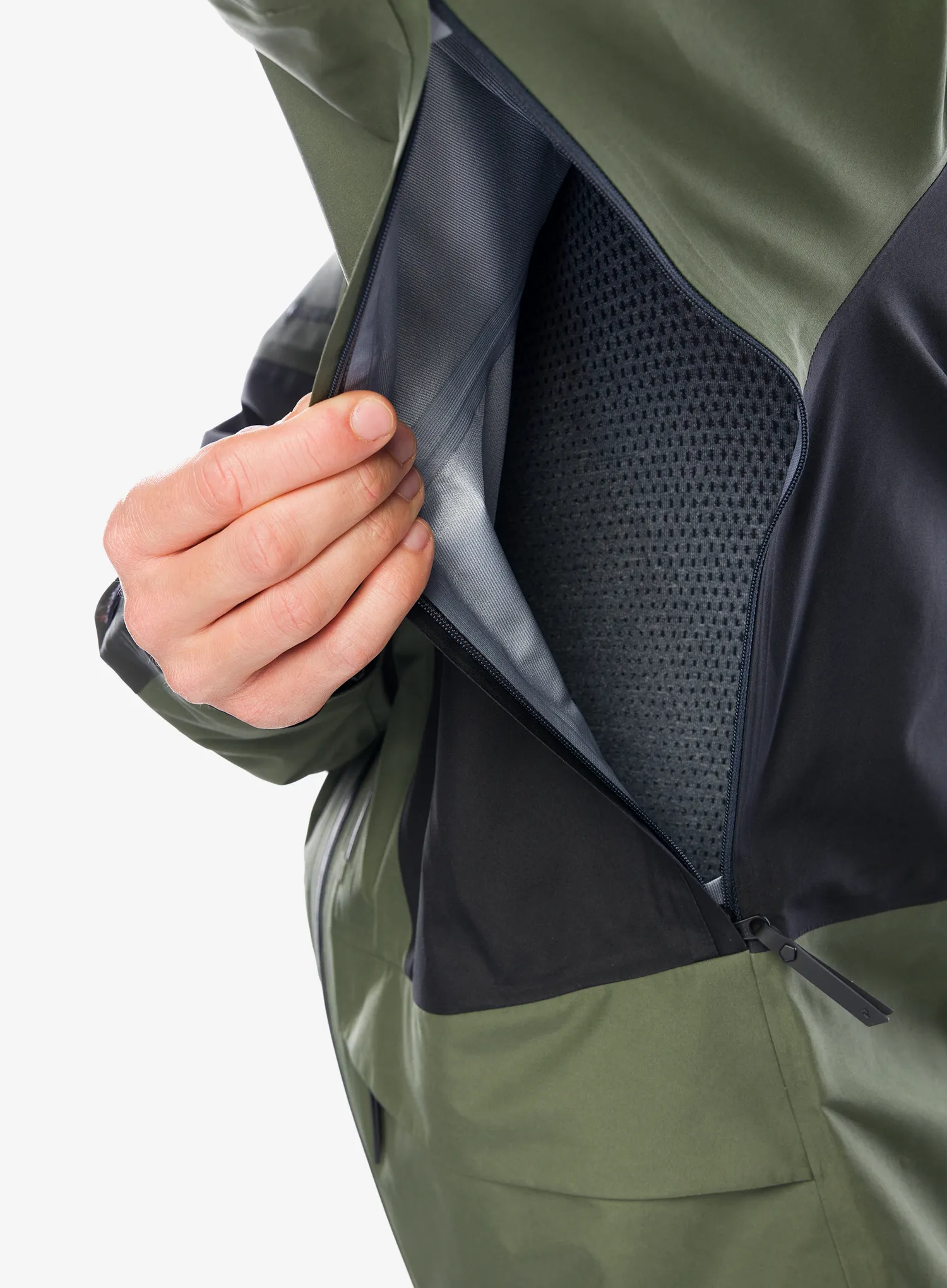 Skijaška jakna Peak Performance Gravity GORE-TEX 3L Jacket - olive extreme/black/pine