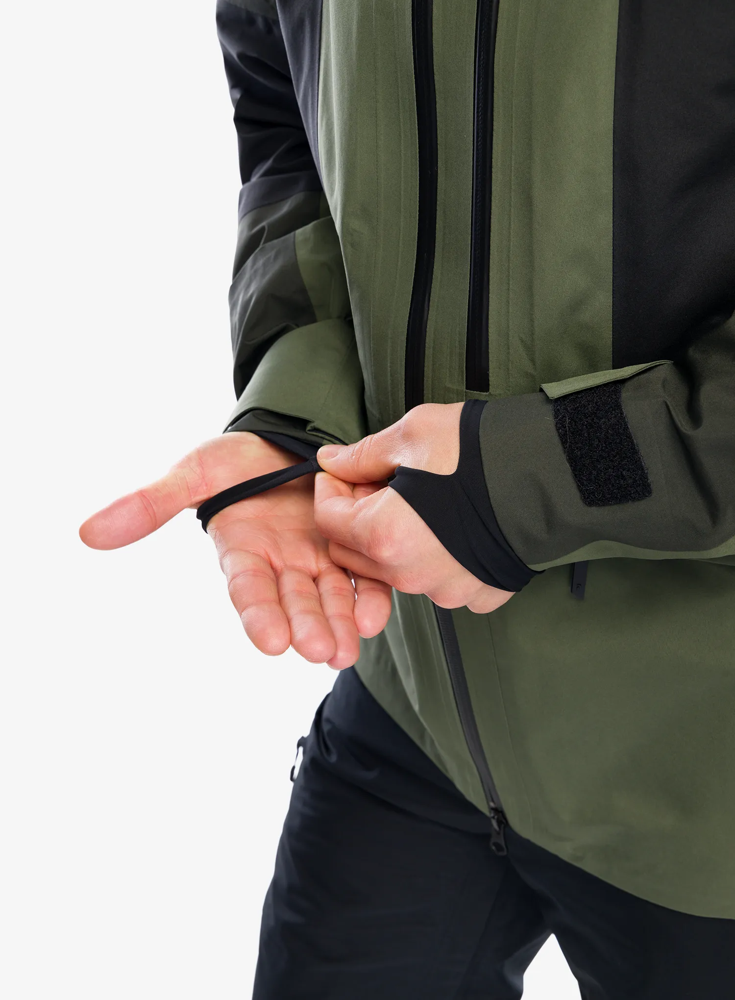 Skijaška jakna Peak Performance Gravity GORE-TEX 3L Jacket - olive extreme/black/pine