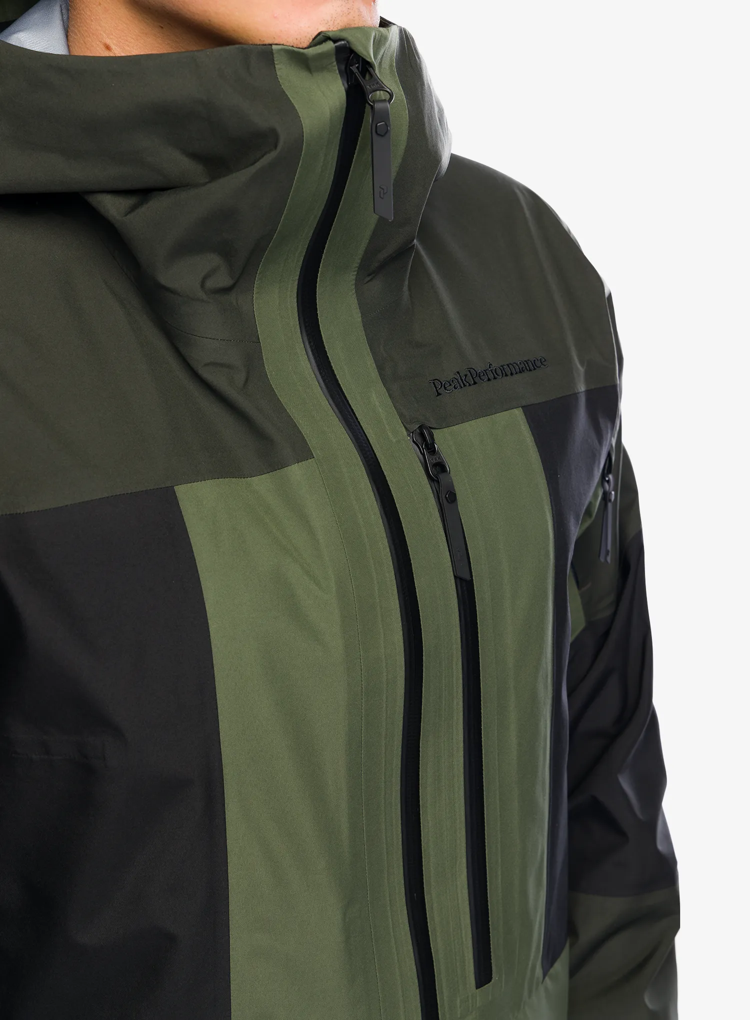 Skijaška jakna Peak Performance Gravity GORE-TEX 3L Jacket - olive extreme/black/pine