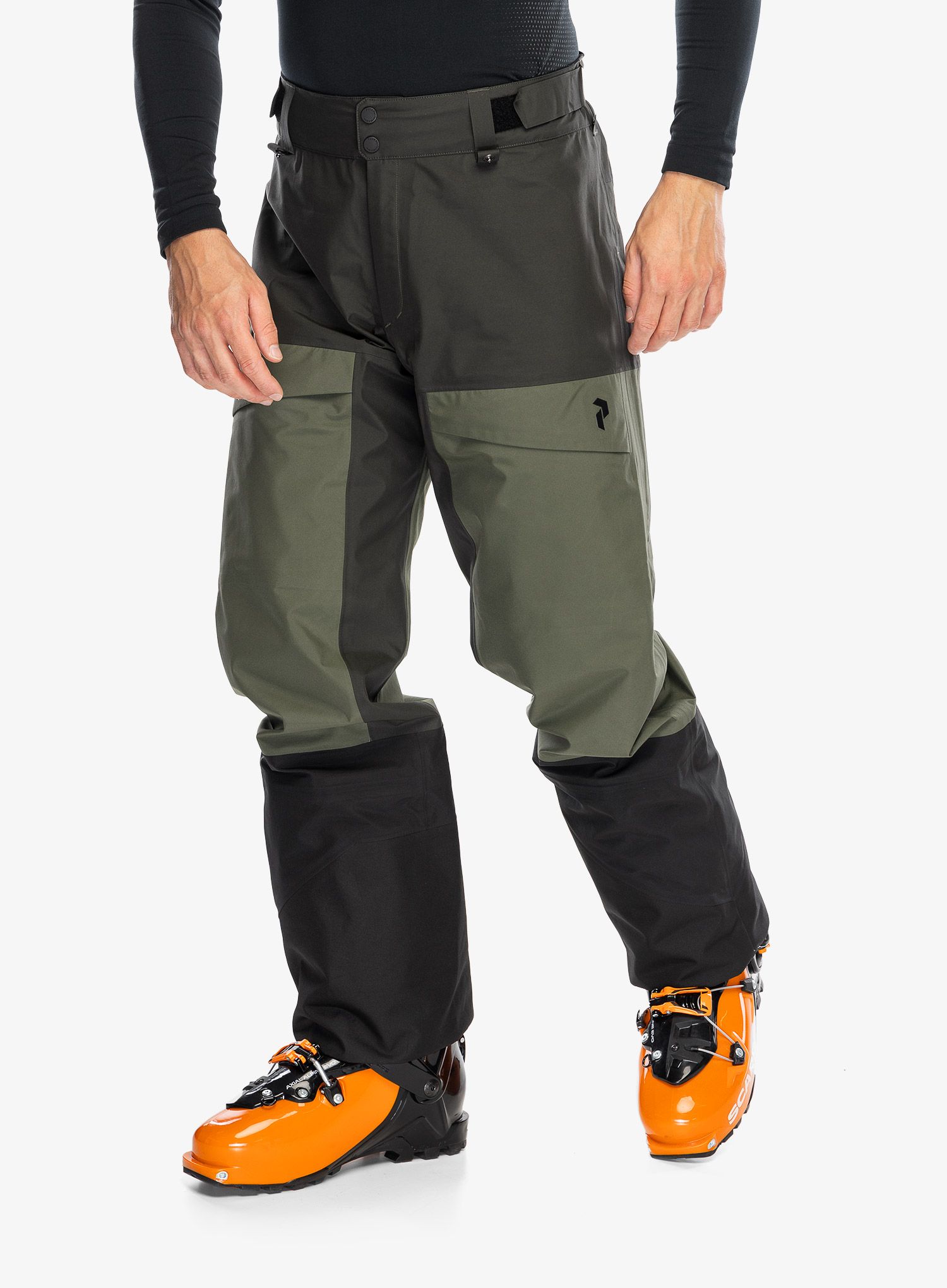 Skijaške hlače Peak Performance Gravity GORE-TEX 3L Pants - olive extreme/pine/black