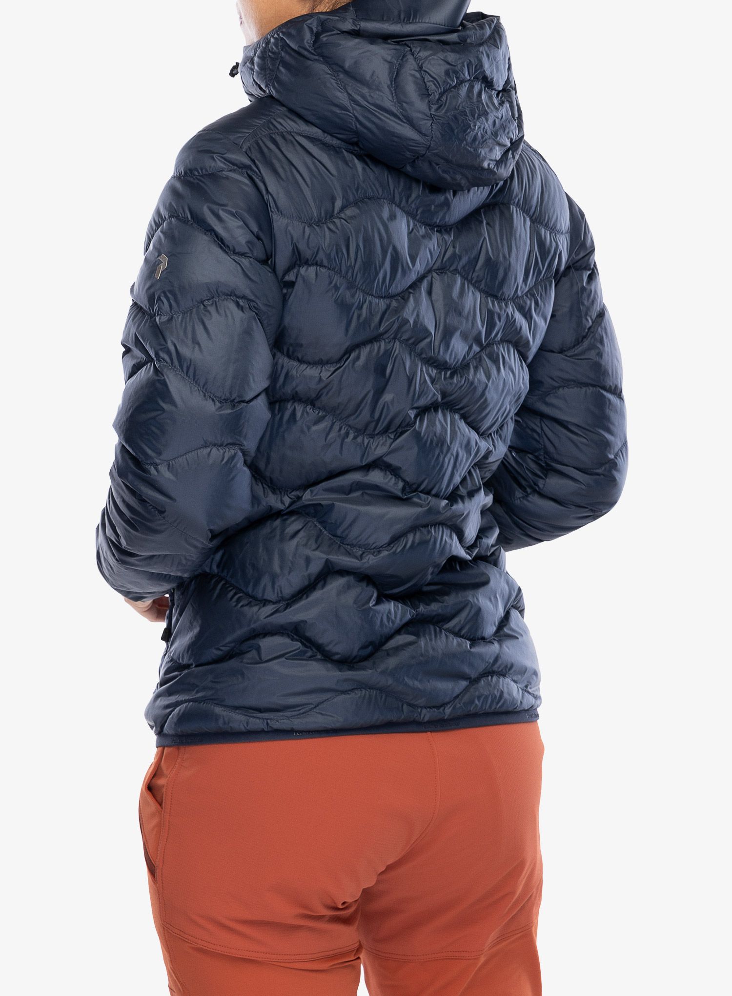 Ženska perjana jakna Peak Performance Helium Down Hood Jacket - blue shadow/shadow