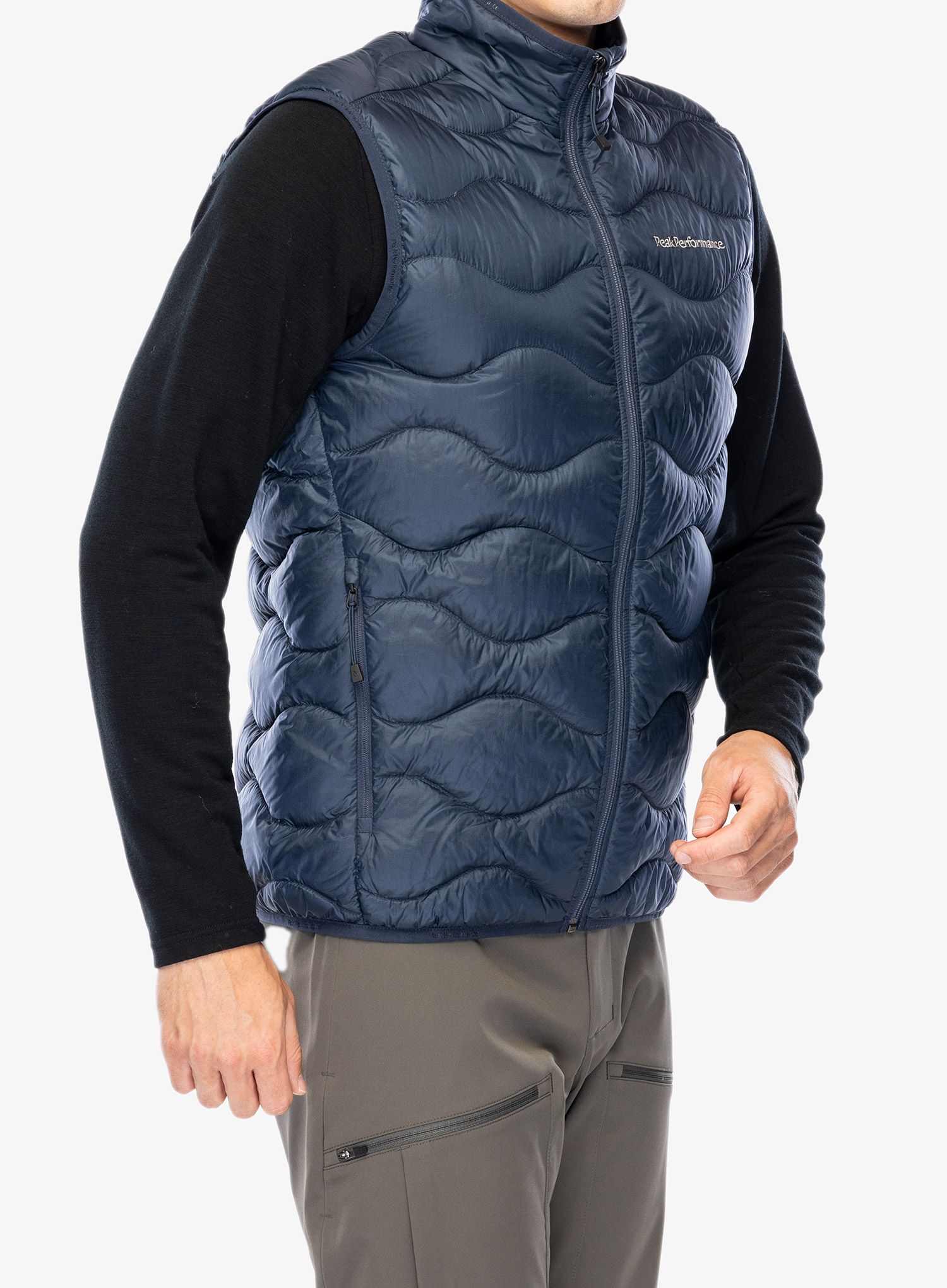 Perjani prsluk Peak Performance Helium Down Vest - blue shadow/shadow