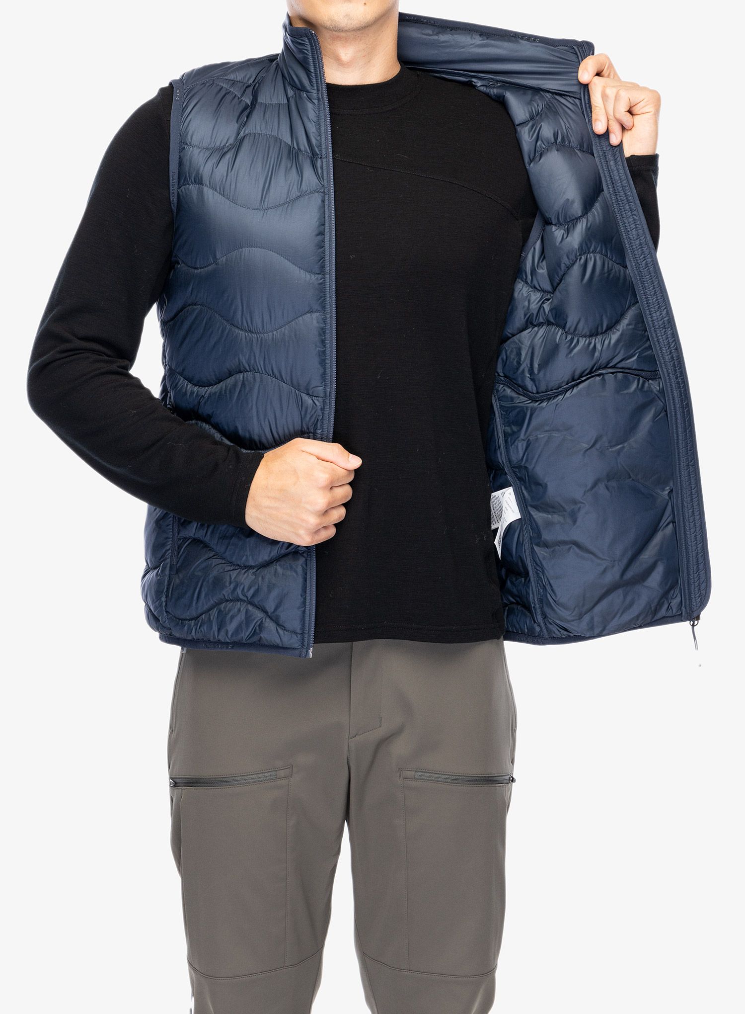 Perjani prsluk Peak Performance Helium Down Vest - blue shadow/shadow