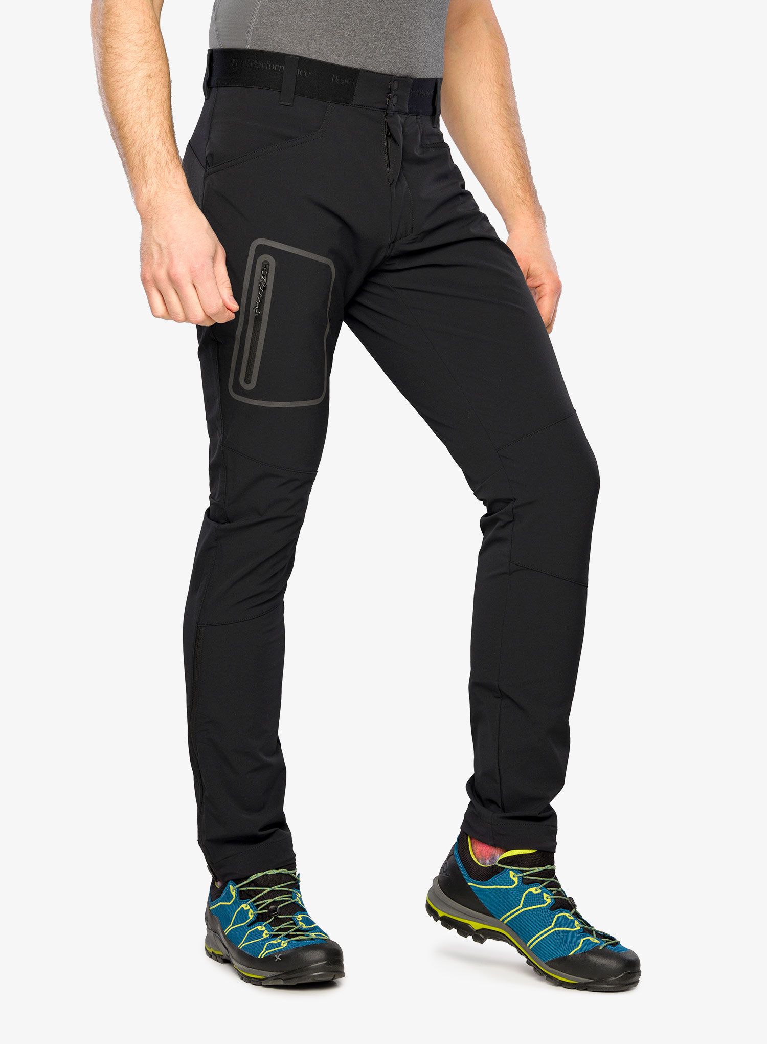 Softshell hlače Peak Performance Light SS Scale Pants - black