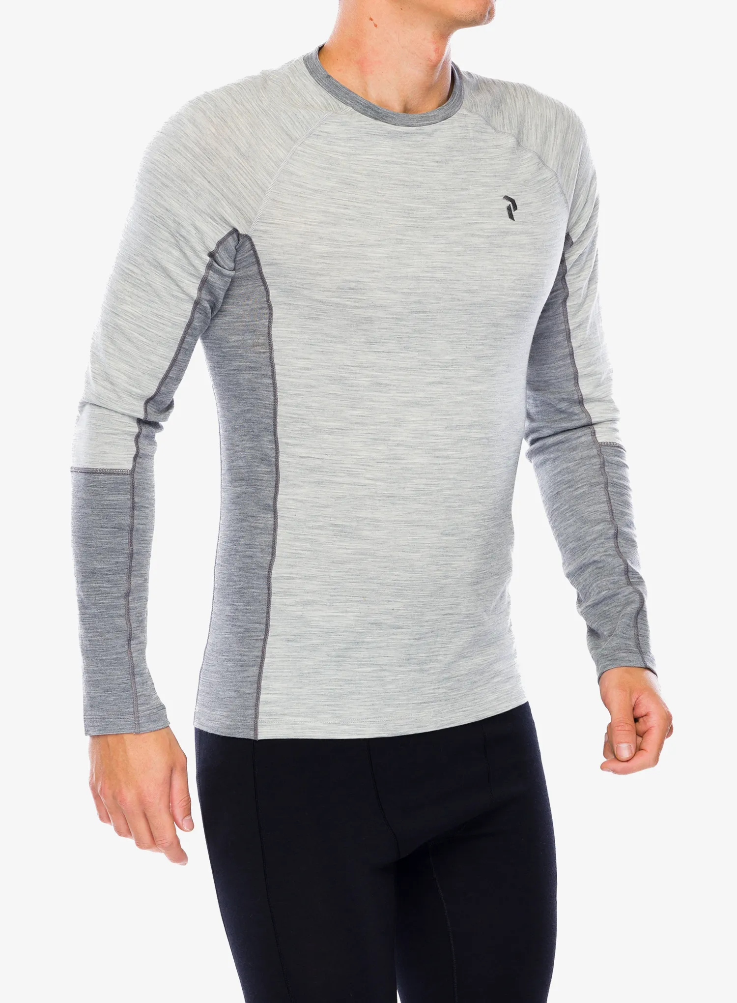 Termoaktivna dukserica Peak Performance Magic Crew - med grey melange