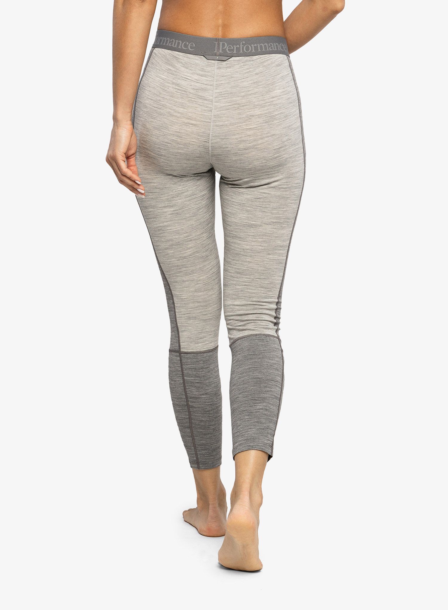 Ženske termo tajice Peak Performance Magic Long John - med grey melange/grey melange