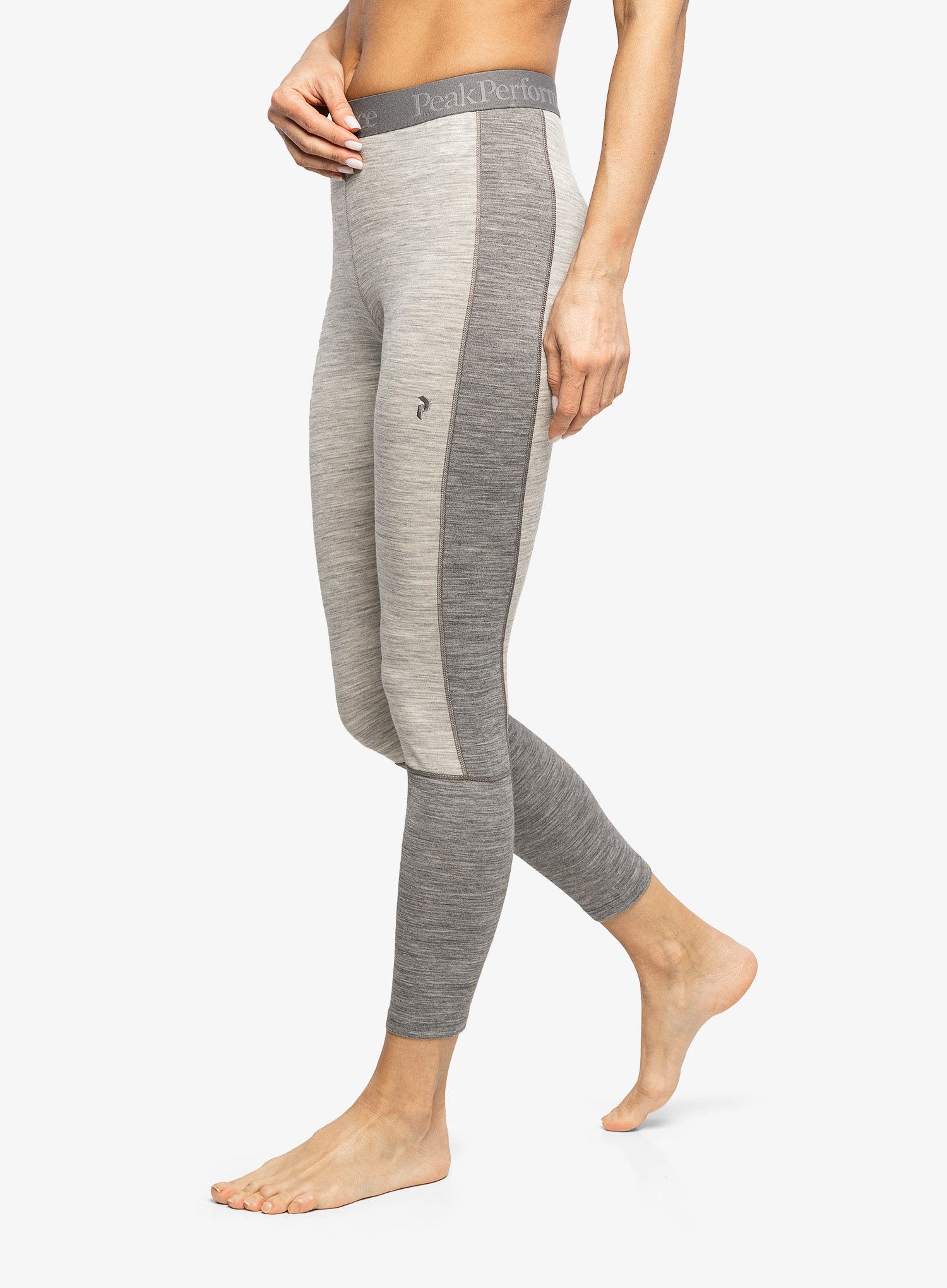 Ženske termo tajice Peak Performance Magic Long John - med grey melange/grey melange
