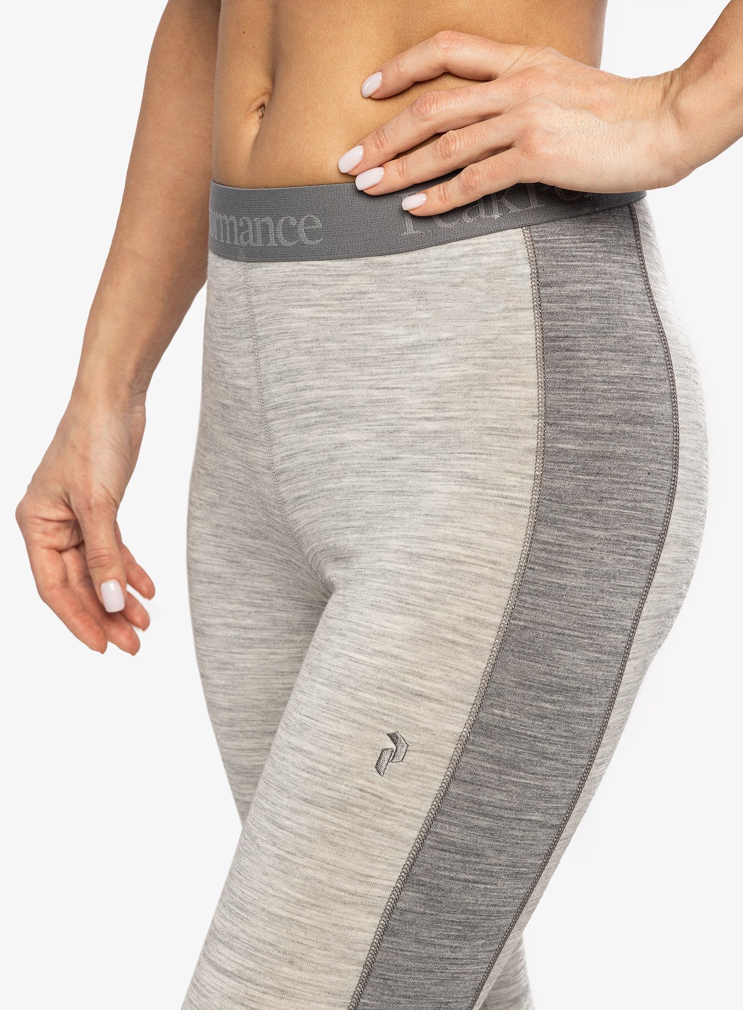 Ženske termo tajice Peak Performance Magic Long John - med grey melange/grey melange