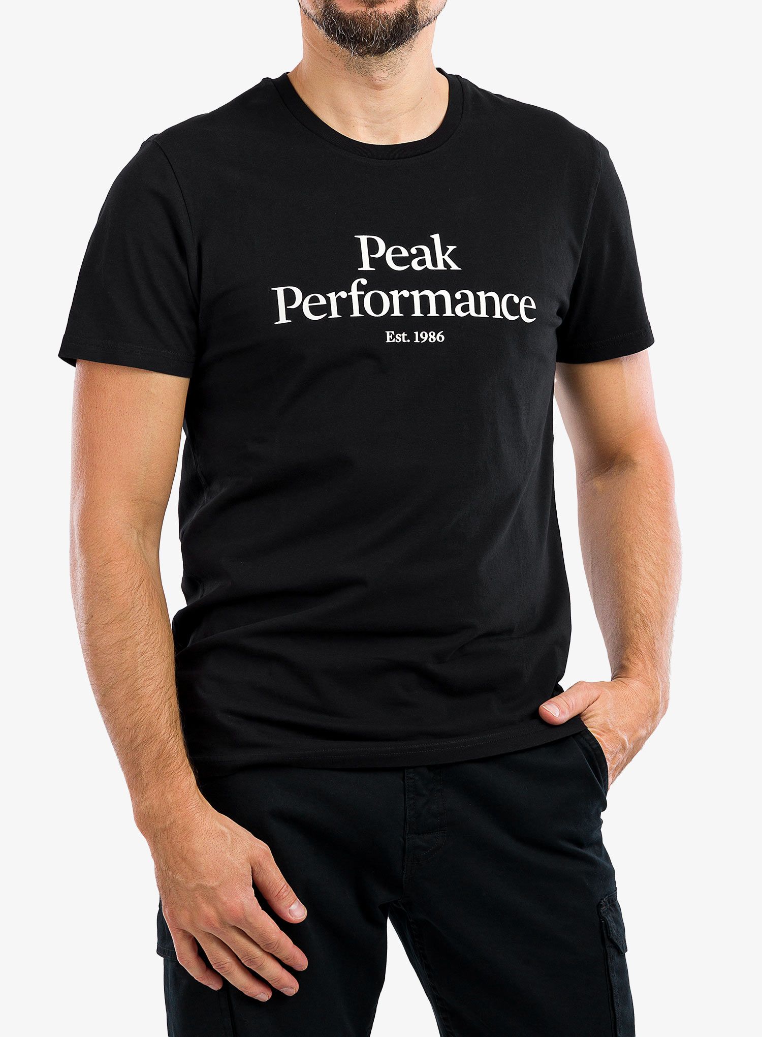 Majica s tiskom Peak Performance Original Tee - black