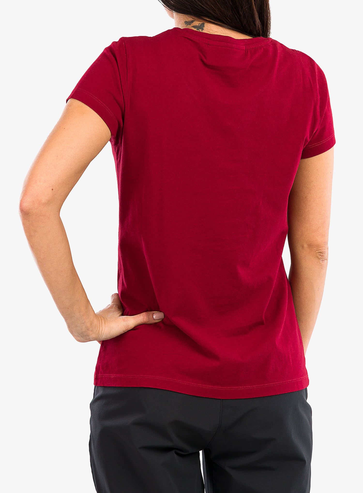 Ženska majica s tiskom Peak Performance Original Tee - rogue red