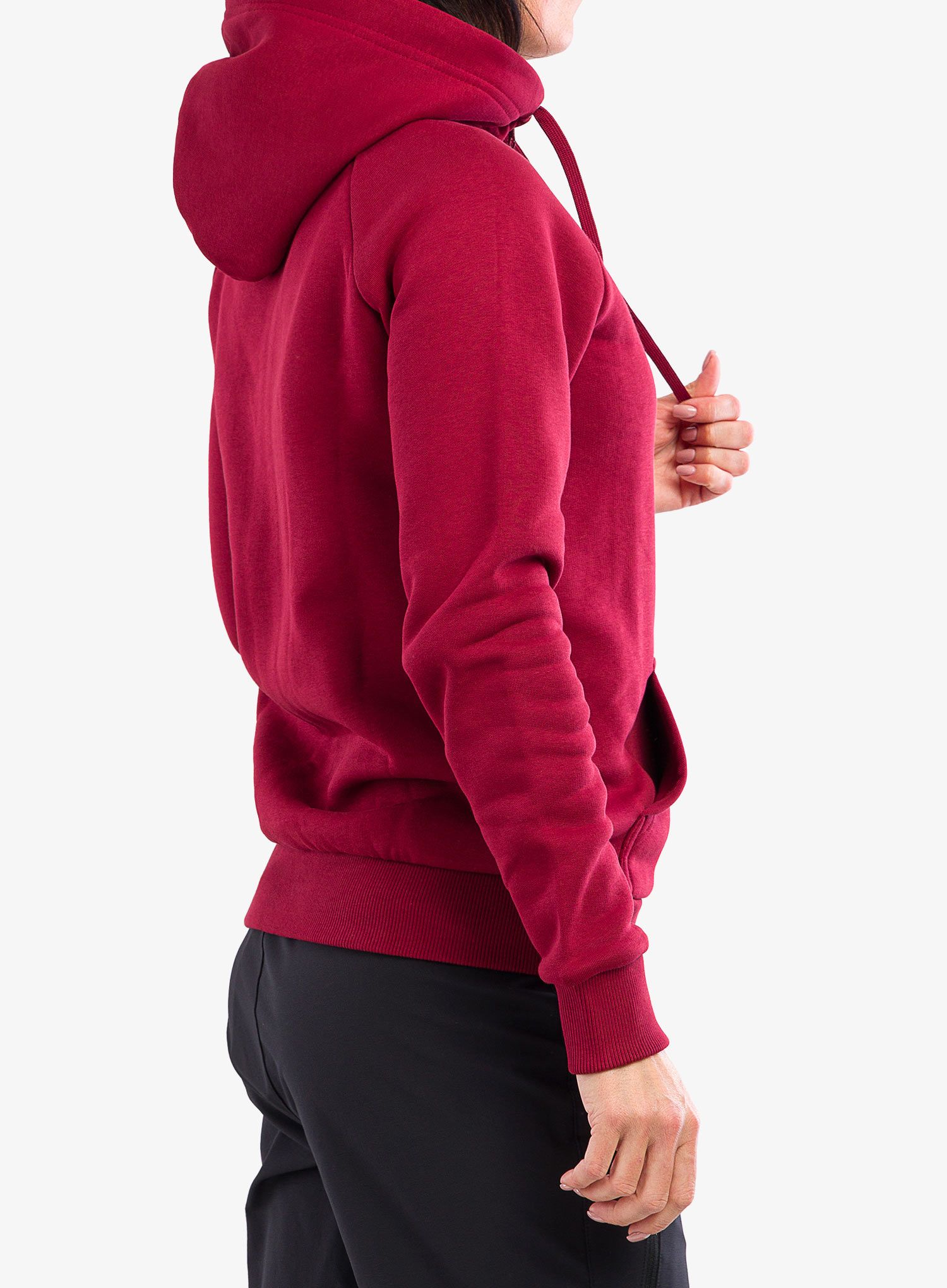 Ženska dukserica na otkopčavanje Peak Performance Original Zip Hood - rogue red
