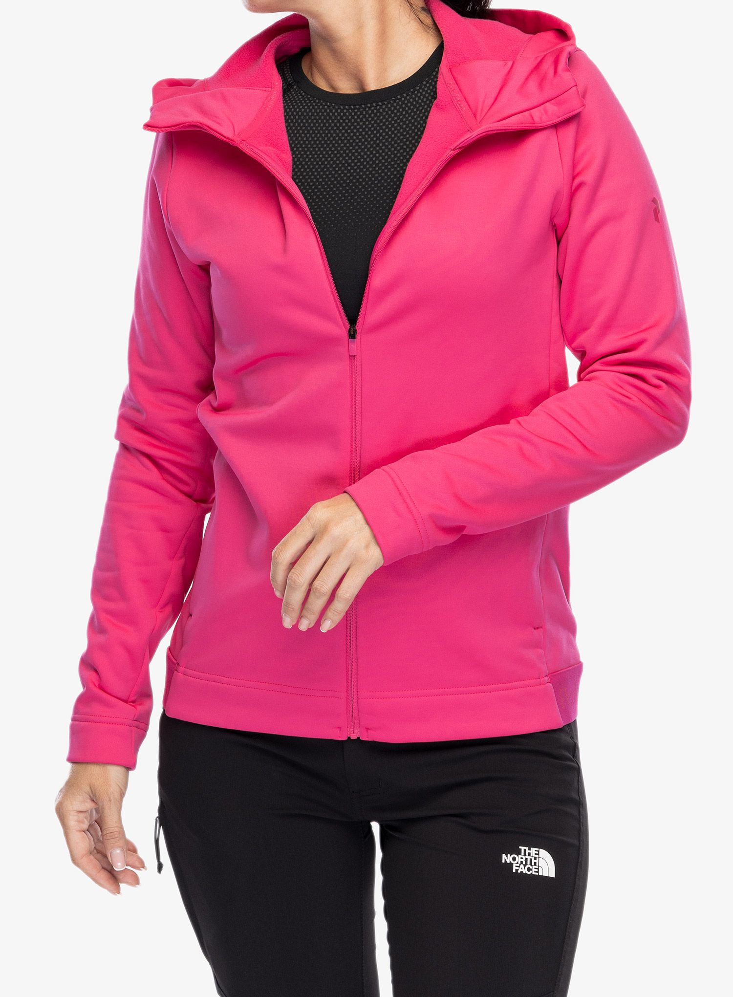 Dukserica s kapuljačom ženska Peak Performance Rider Tech Zip Hood - beetroot purple