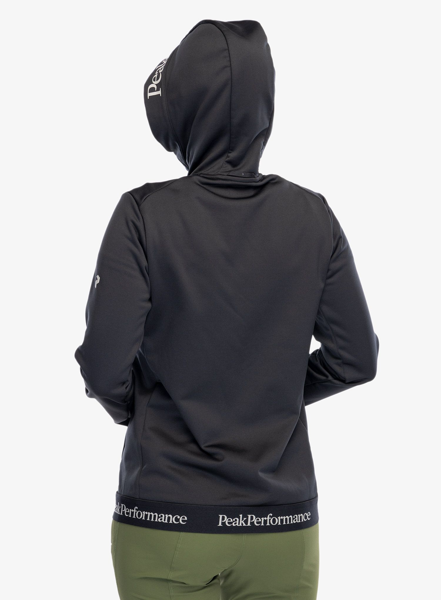 Ženska dukserica od flisa Peak Performance Rider Tech Zip Hood - black