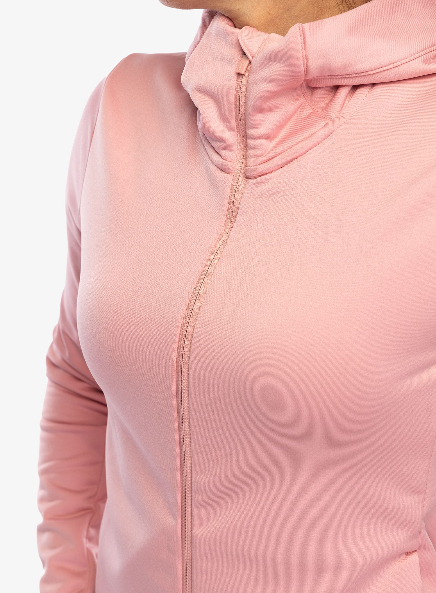 Ženska dukserica Peak Performance Rider Tech Zip Hood - warm blush