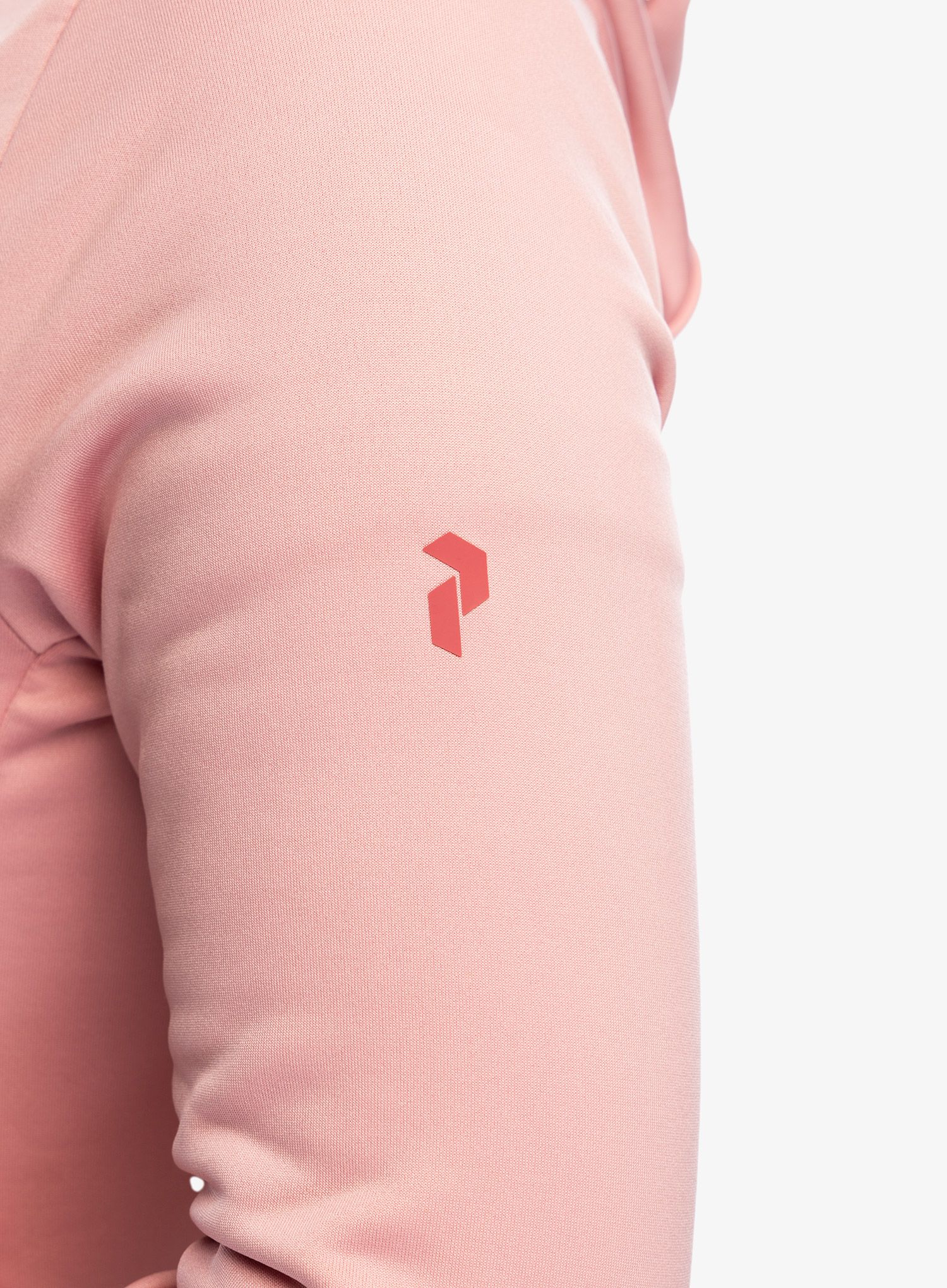 Ženska dukserica Peak Performance Rider Tech Zip Hood - warm blush