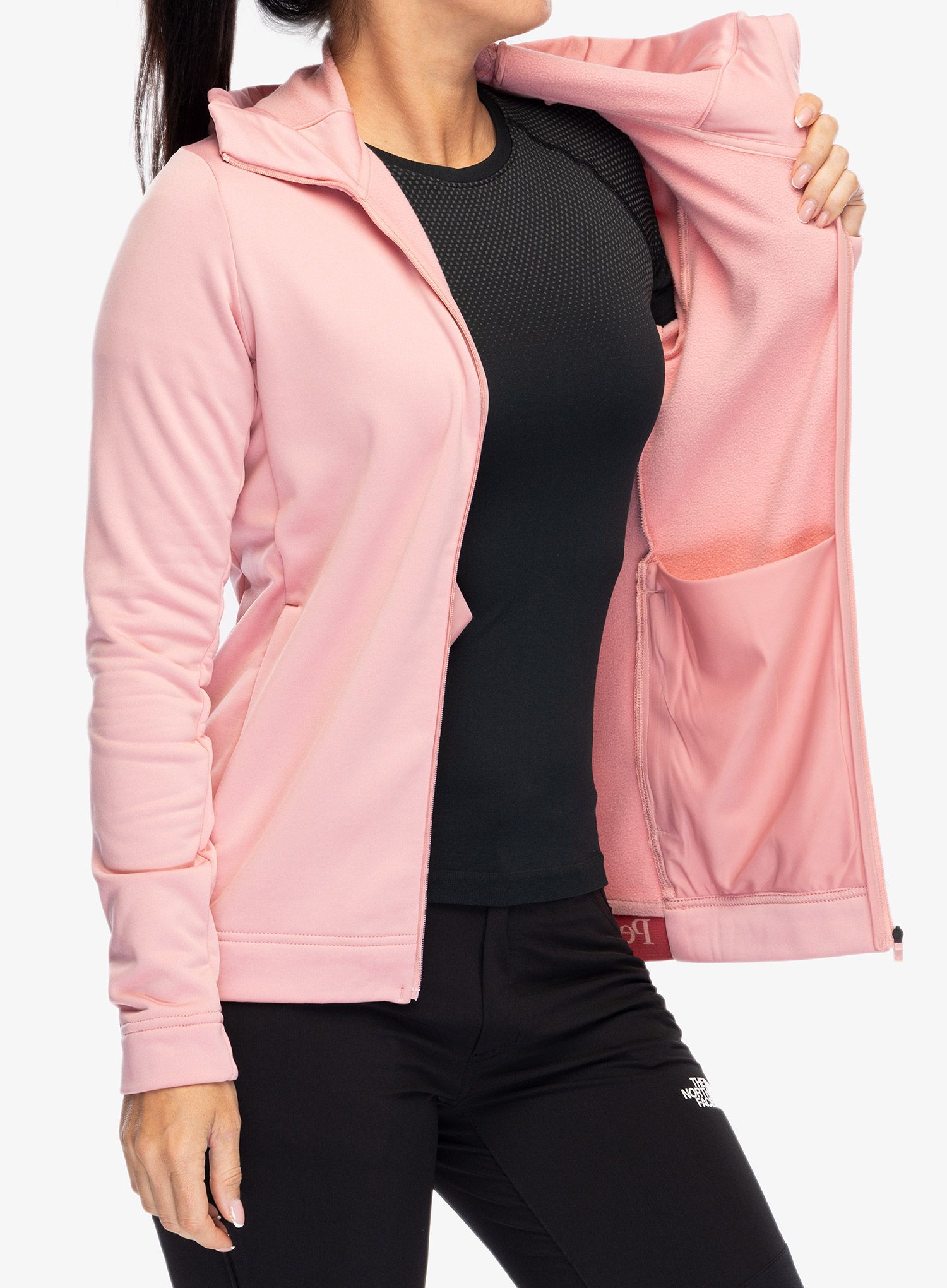 Ženska dukserica Peak Performance Rider Tech Zip Hood - warm blush