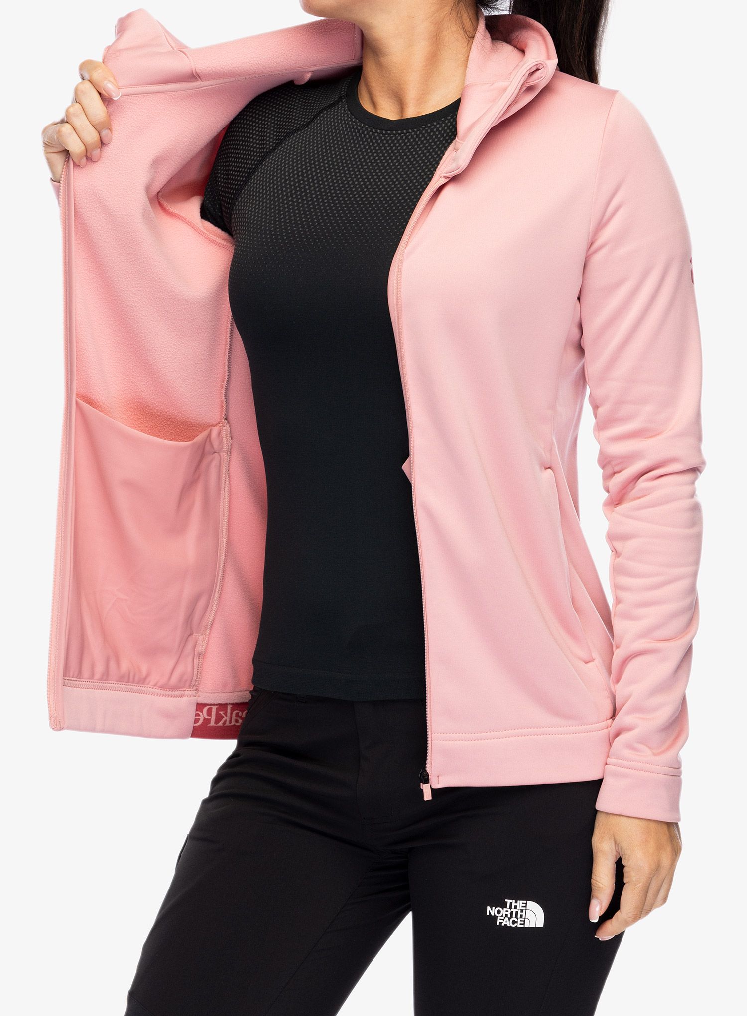 Ženska dukserica Peak Performance Rider Tech Zip Hood - warm blush