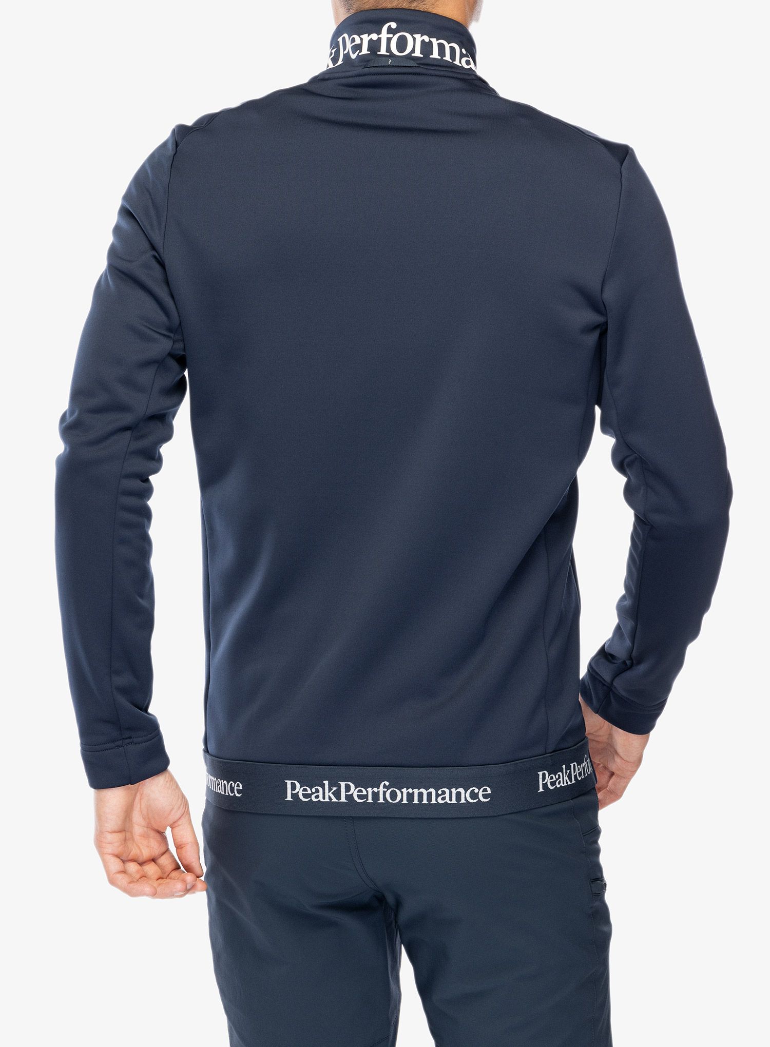 Dukserica s patentnim zatvaračem Peak Performance Rider Tech Zip Jacket - blue shadow