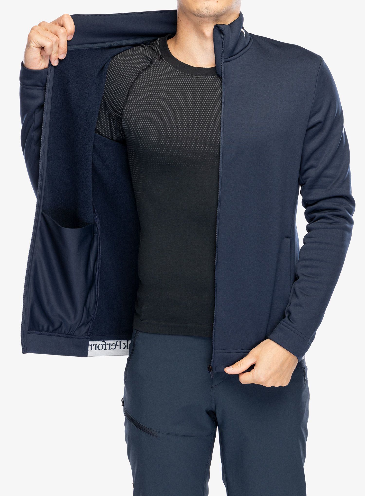 Dukserica s patentnim zatvaračem Peak Performance Rider Tech Zip Jacket - blue shadow