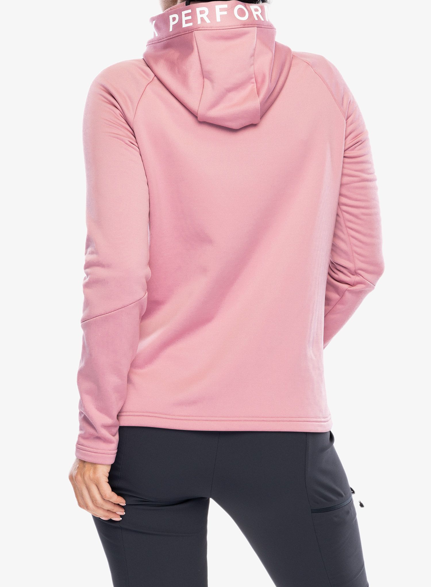 Dukserica s kapuljačom ženska Peak Performance Rider Zip Hood - bitter root
