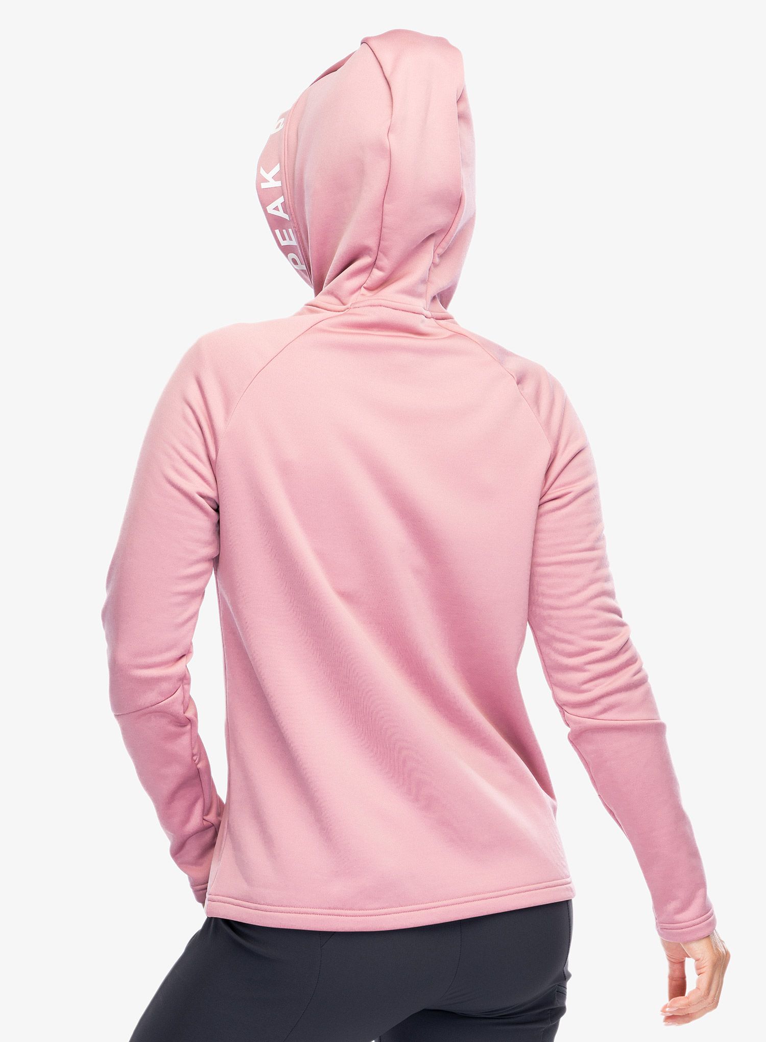 Dukserica s kapuljačom ženska Peak Performance Rider Zip Hood - bitter root