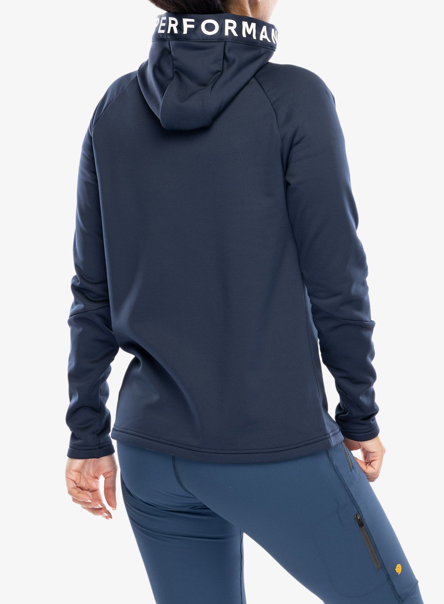 Ženska dukserica od flisa Peak Performance Rider Zip Hood - blue shadow/shadow