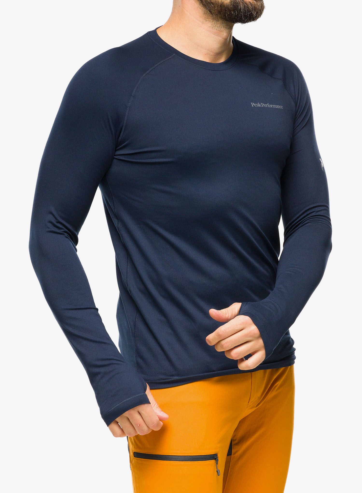 Termoaktivna dukserica Peak Performance Spirit Crew - blue shadow