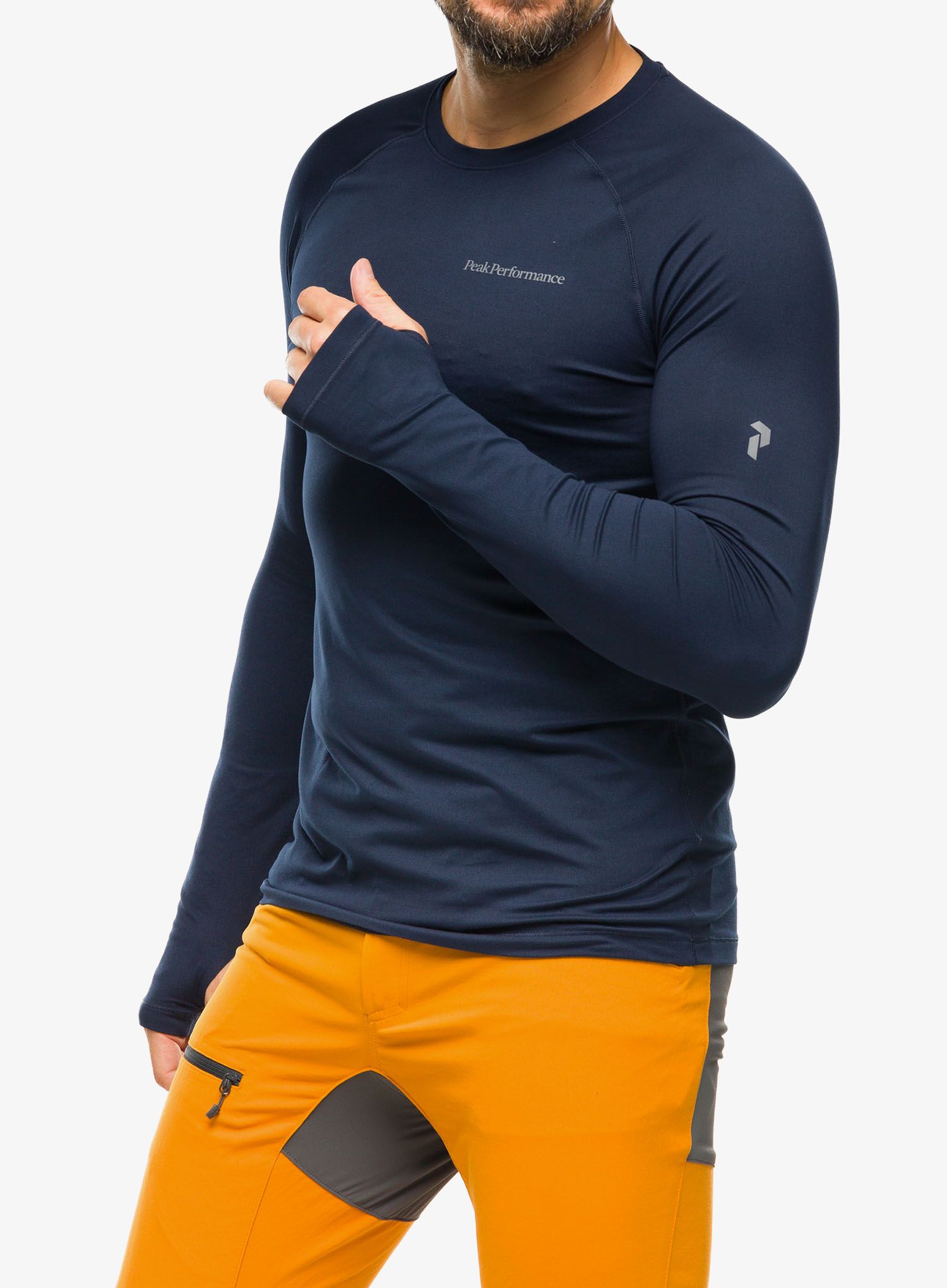 Termoaktivna dukserica Peak Performance Spirit Crew - blue shadow