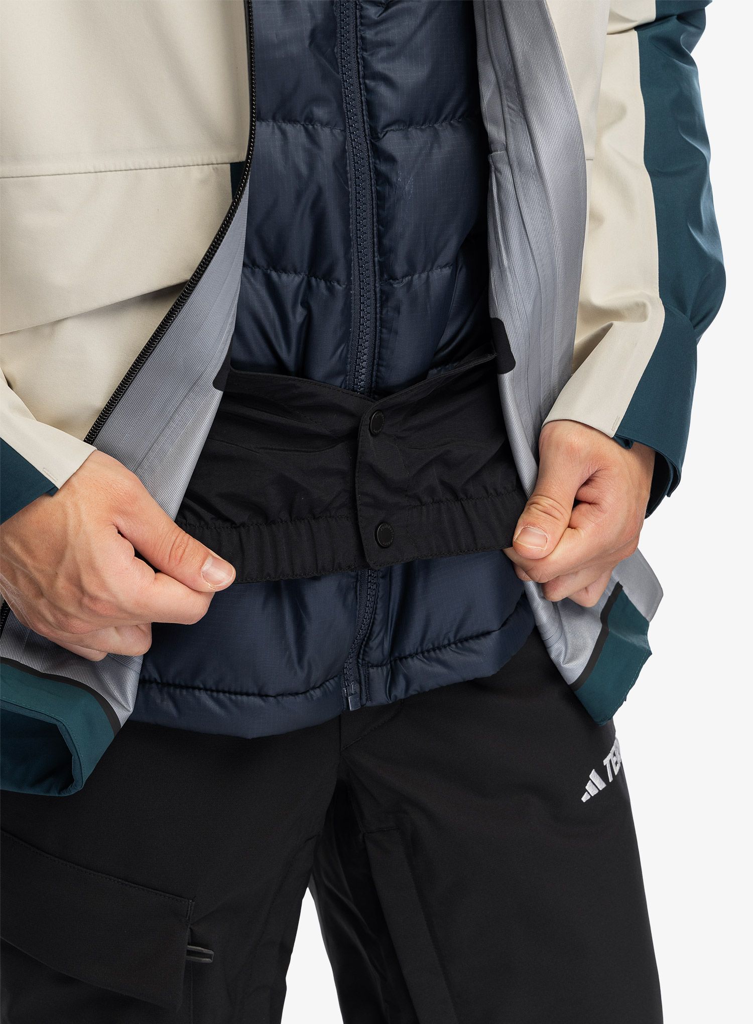 Skijaška jakna Peak Performance Vertical GORE-TEX 3L Jacket - infinity teel/sand fog