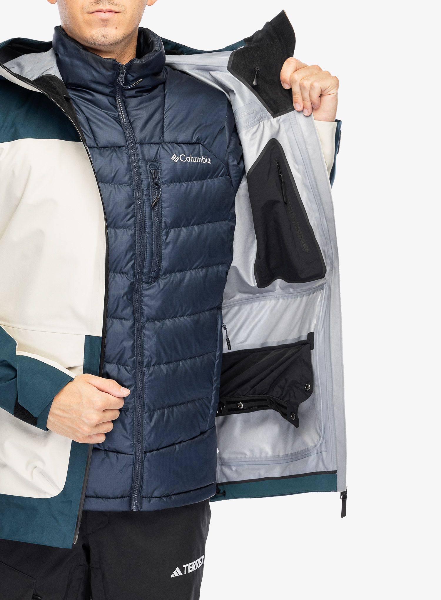 Skijaška jakna Peak Performance Vertical GORE-TEX 3L Jacket - infinity teel/sand fog