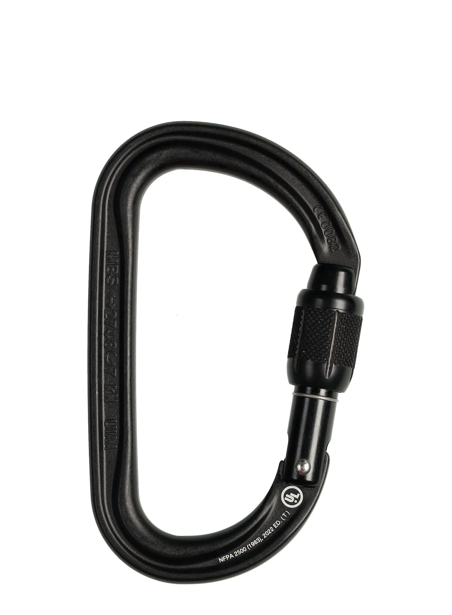 Karabiner s maticom Petzl Am'D Screw-Lock - black