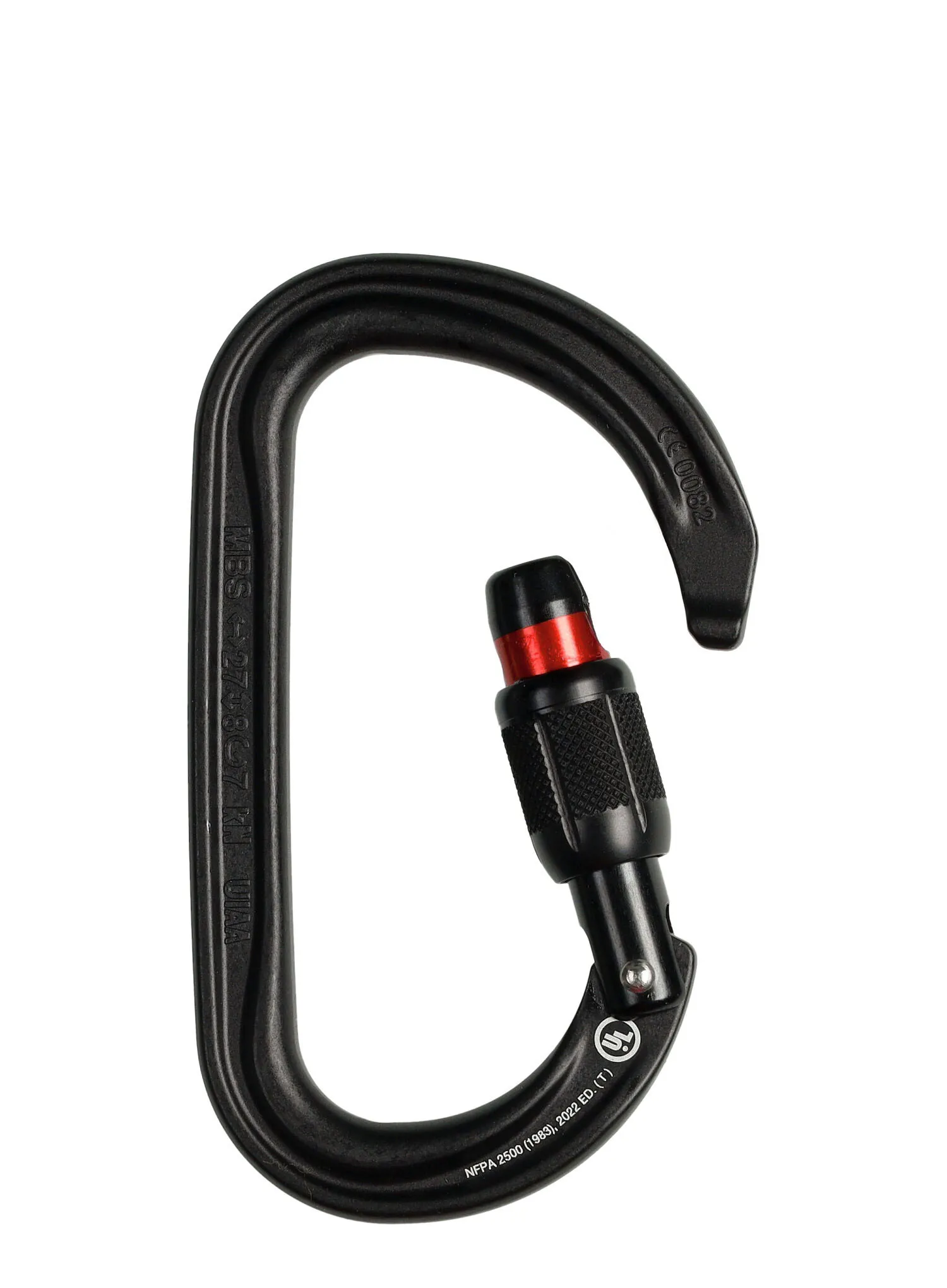 Karabiner s maticom Petzl Am'D Screw-Lock - black