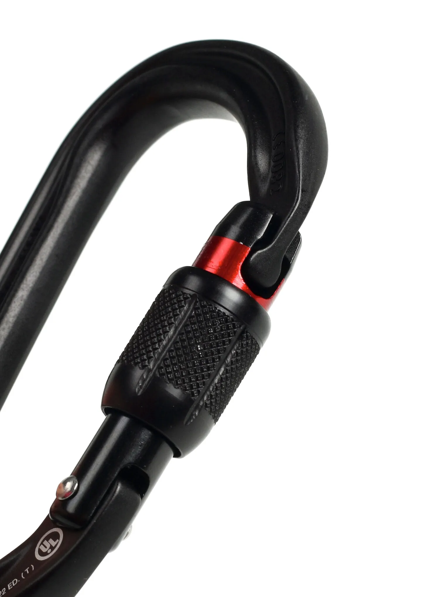Karabiner s maticom Petzl Am'D Screw-Lock - black