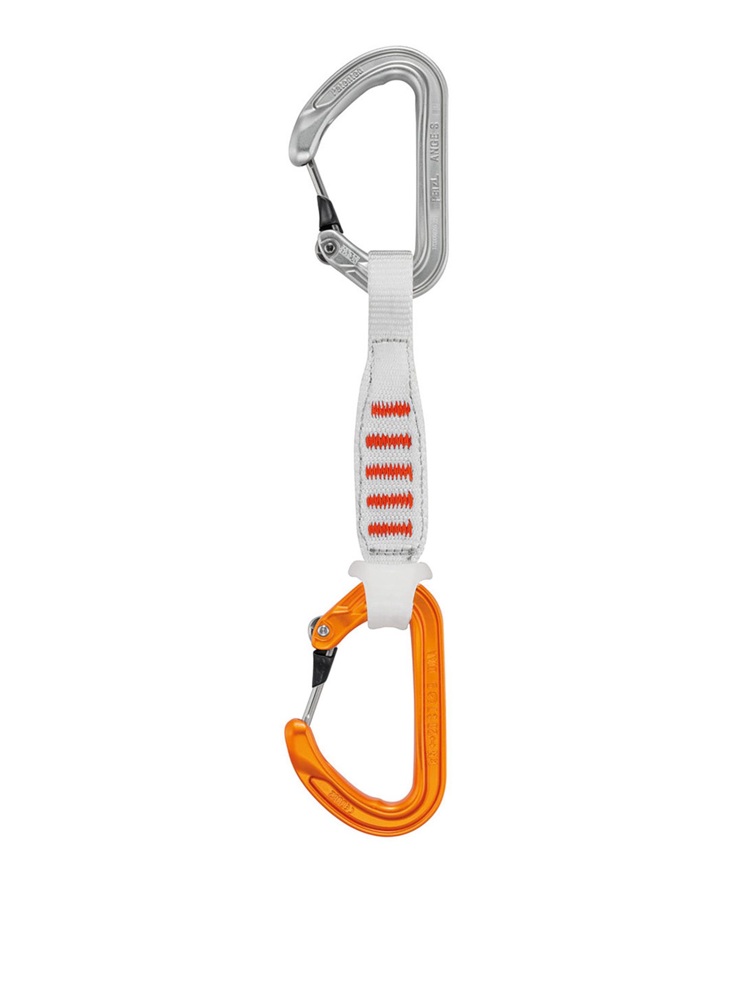 Penjački komplet Petzl Ange Finesse 10cm - orange/grey
