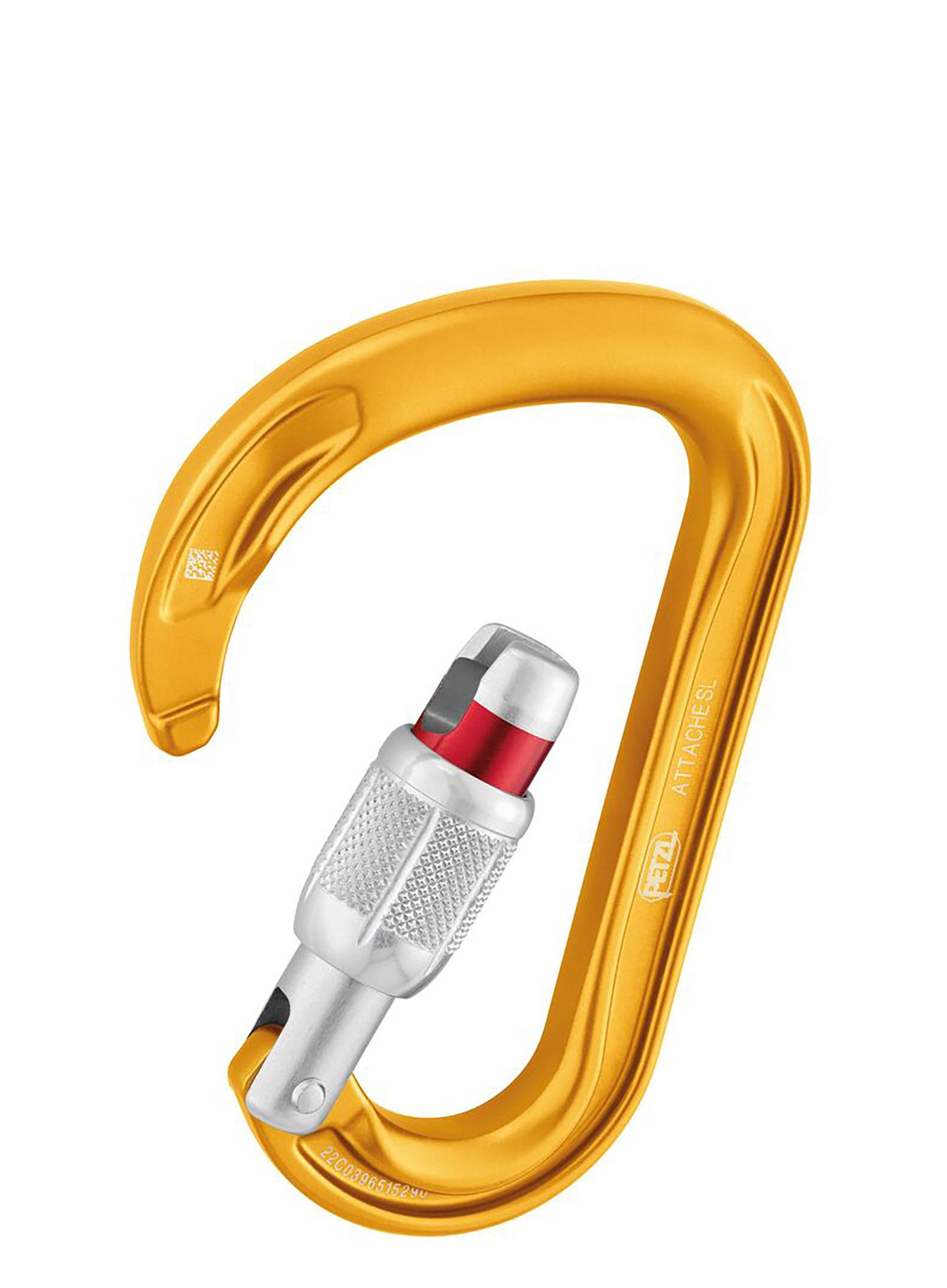 Karabiner Petzl Attache Screw-Lock - yellow