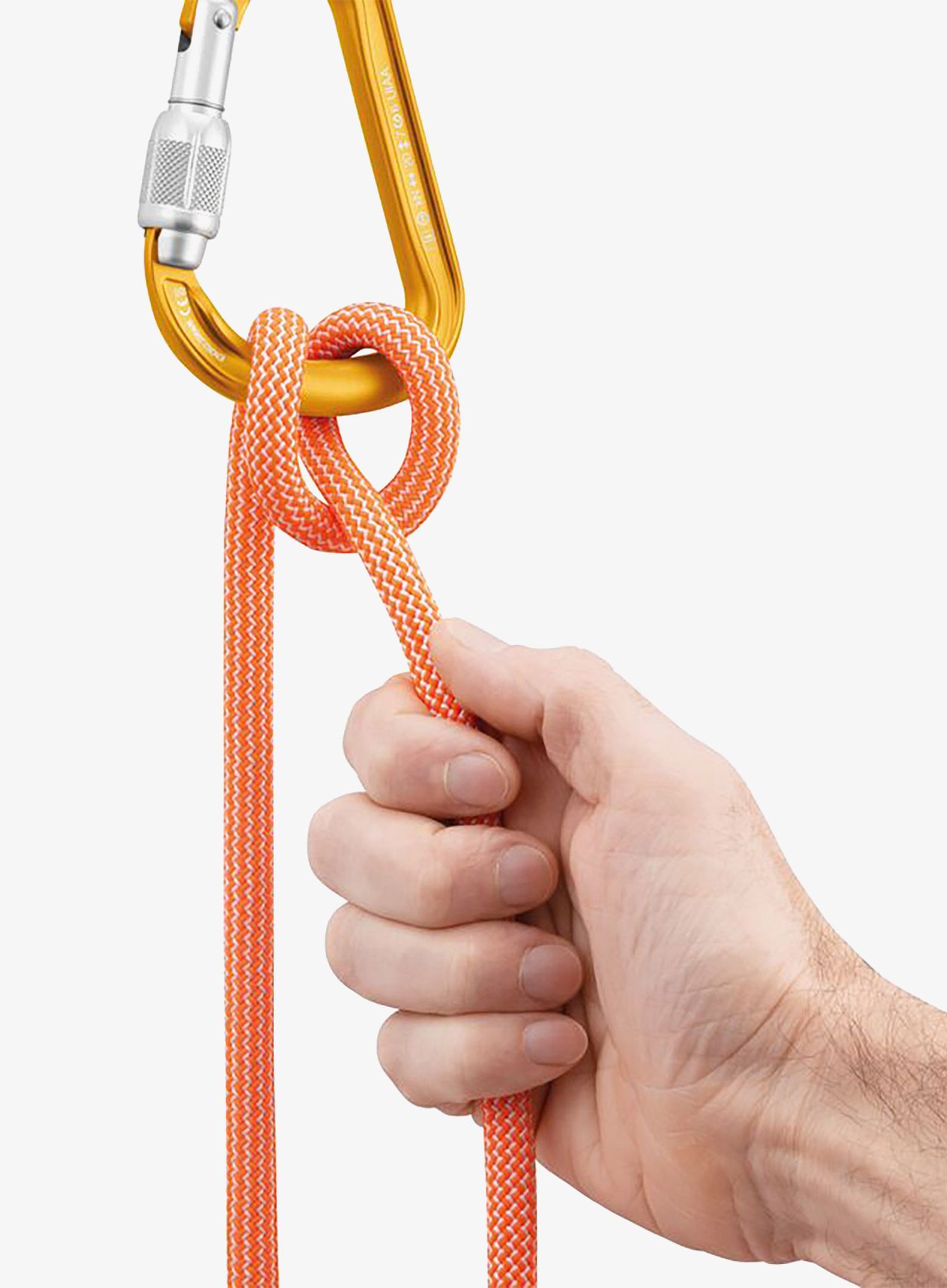 Karabiner Petzl Attache Screw-Lock - yellow