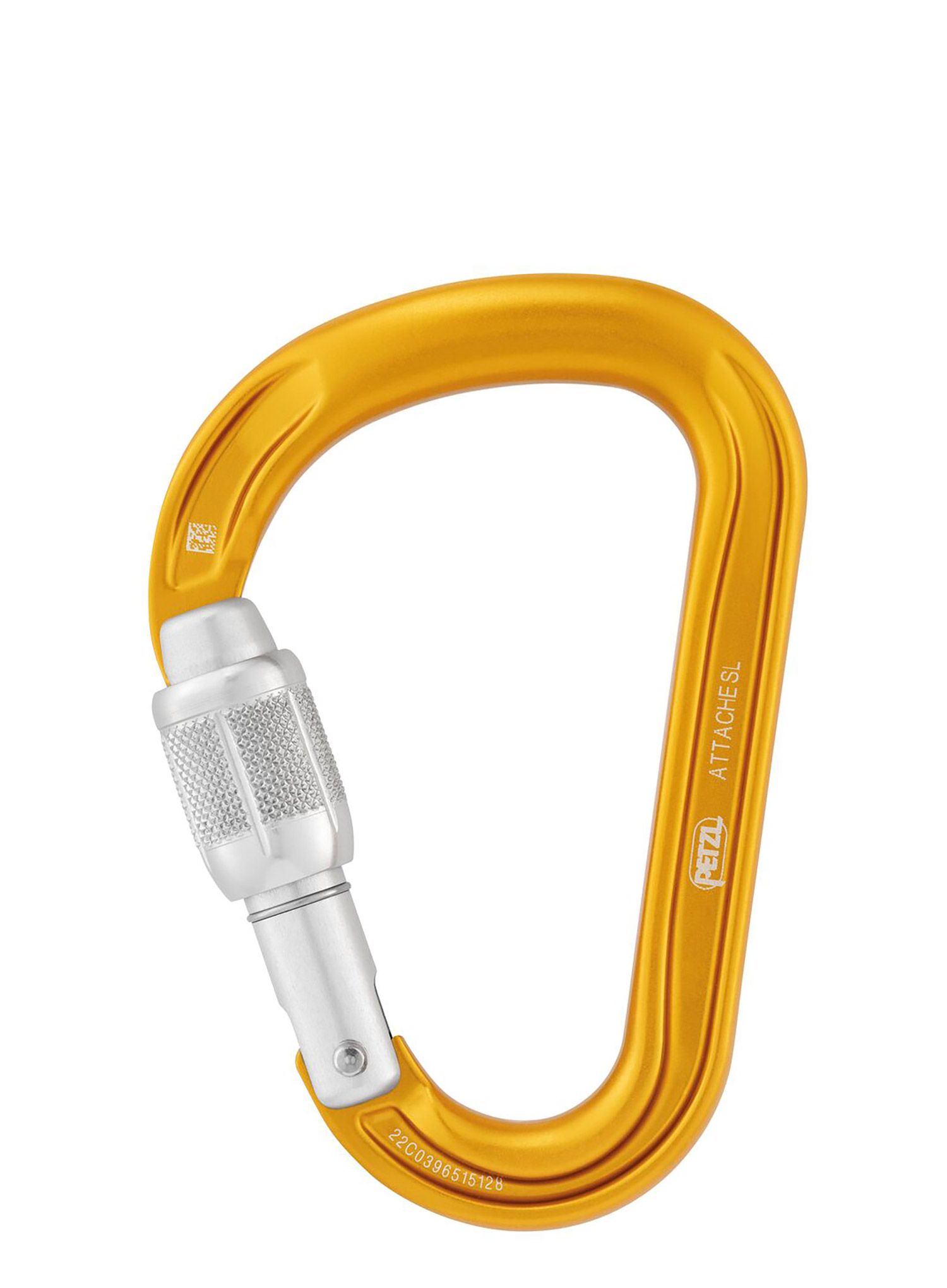 Karabiner Petzl Attache Screw-Lock - yellow