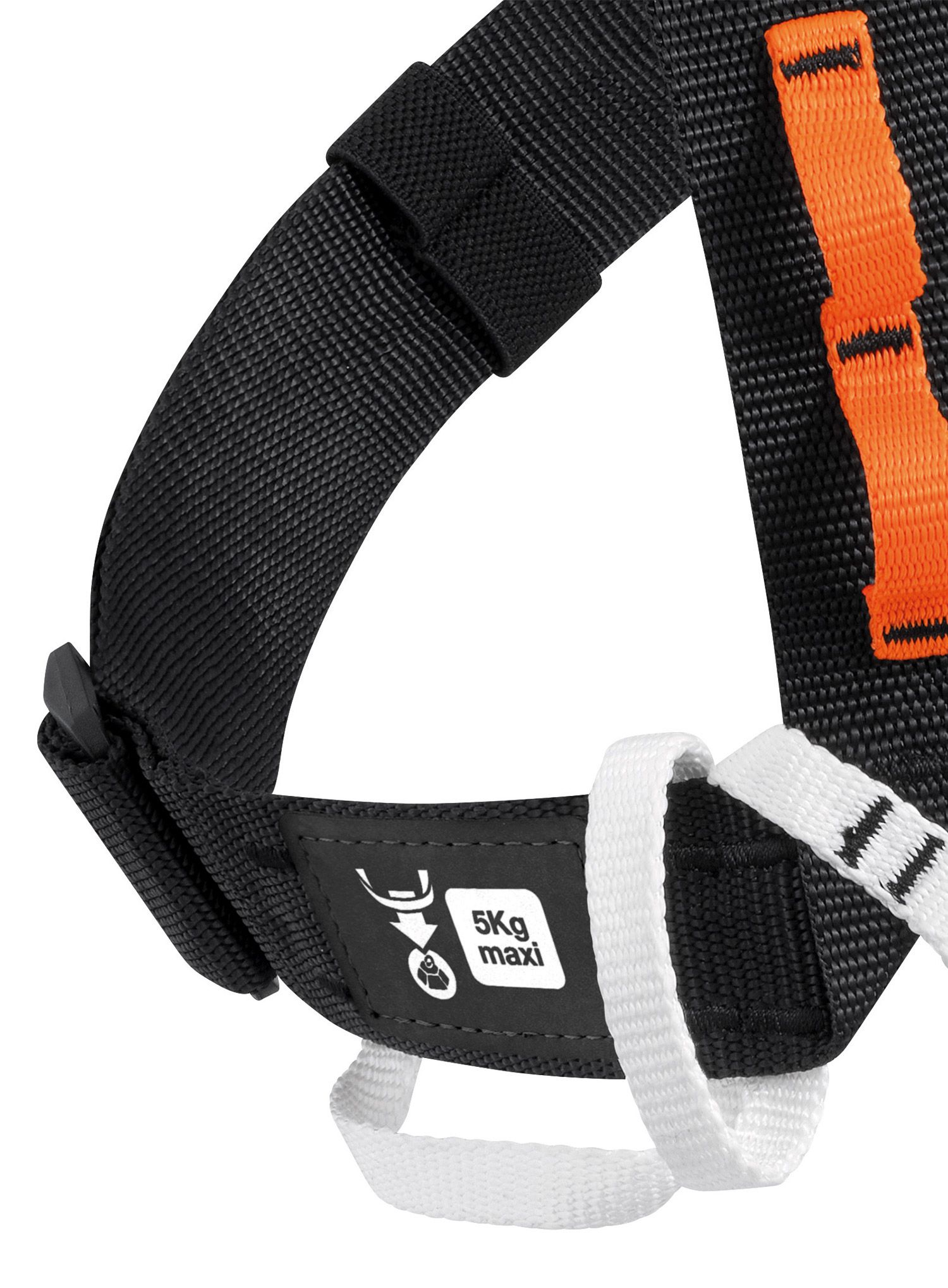 Prsni pojas Petzl Explo - black/orange