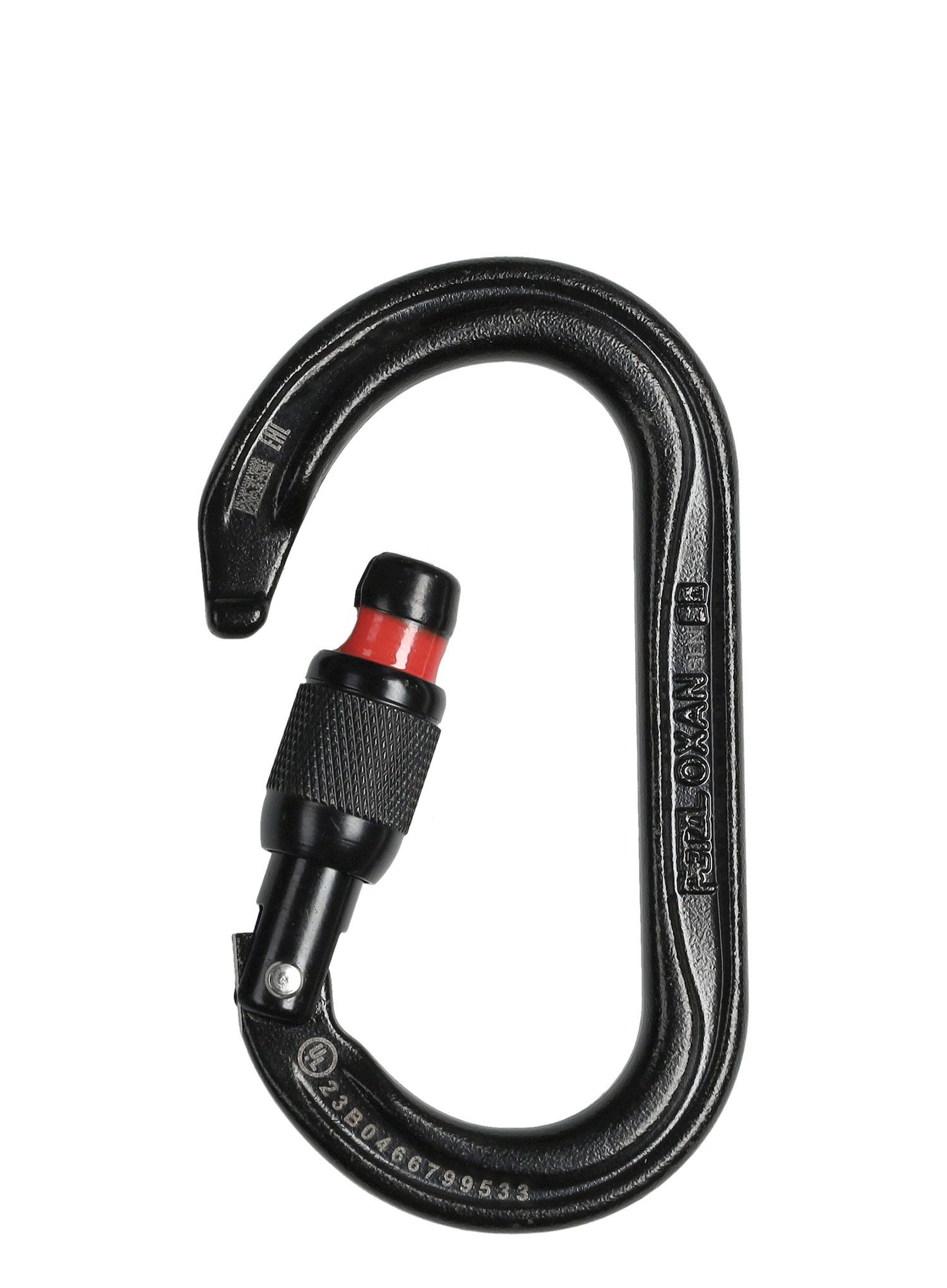 Karabiner Petzl Oxan Screw-Lock - black