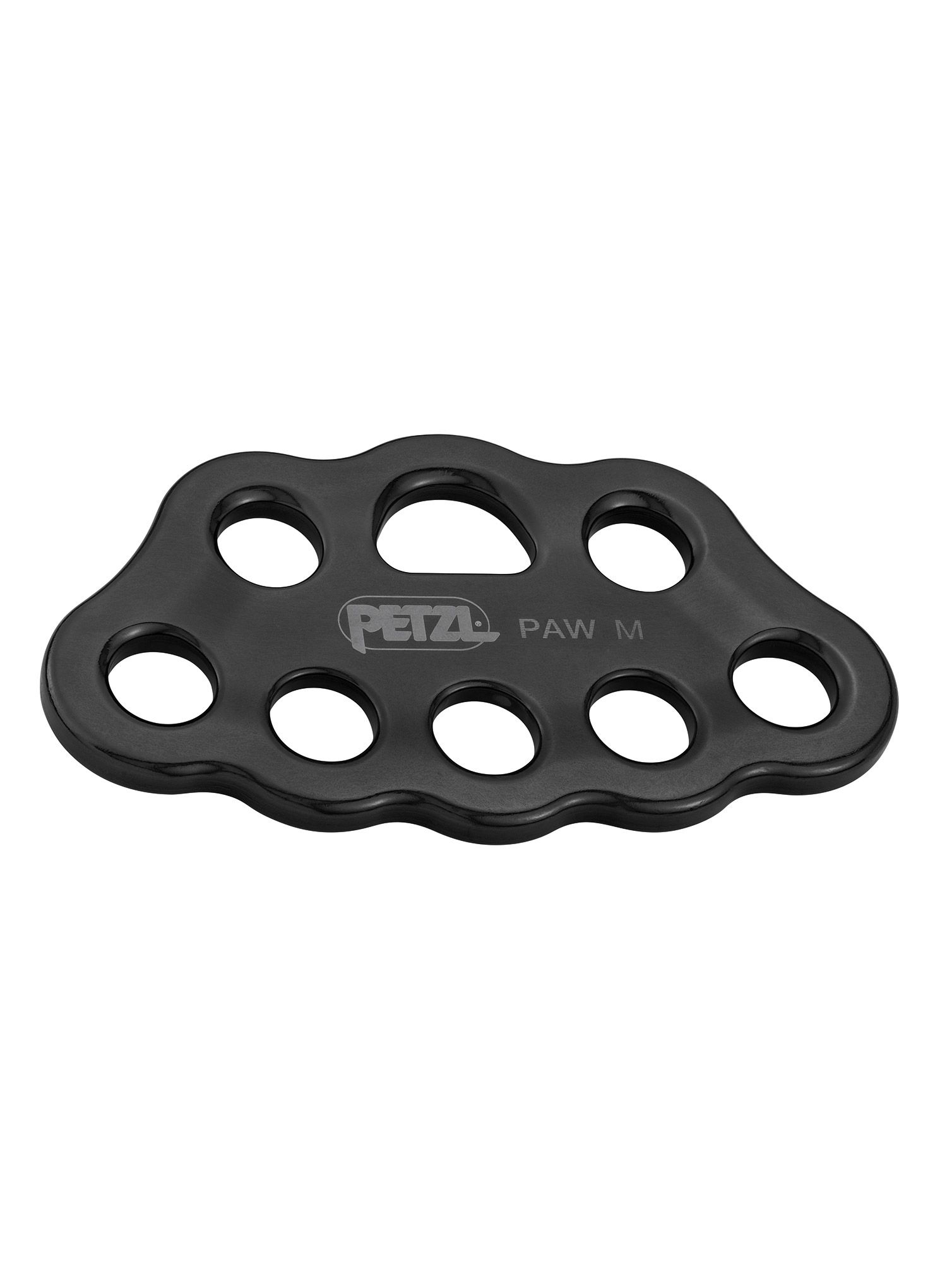 Sidrišna pločica Petzl Paw M - black