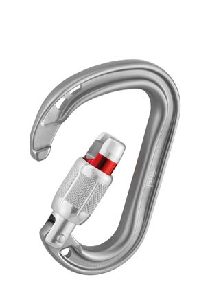 Karabiner za penjanje Petzl Rocha Screw-Lock - light grey